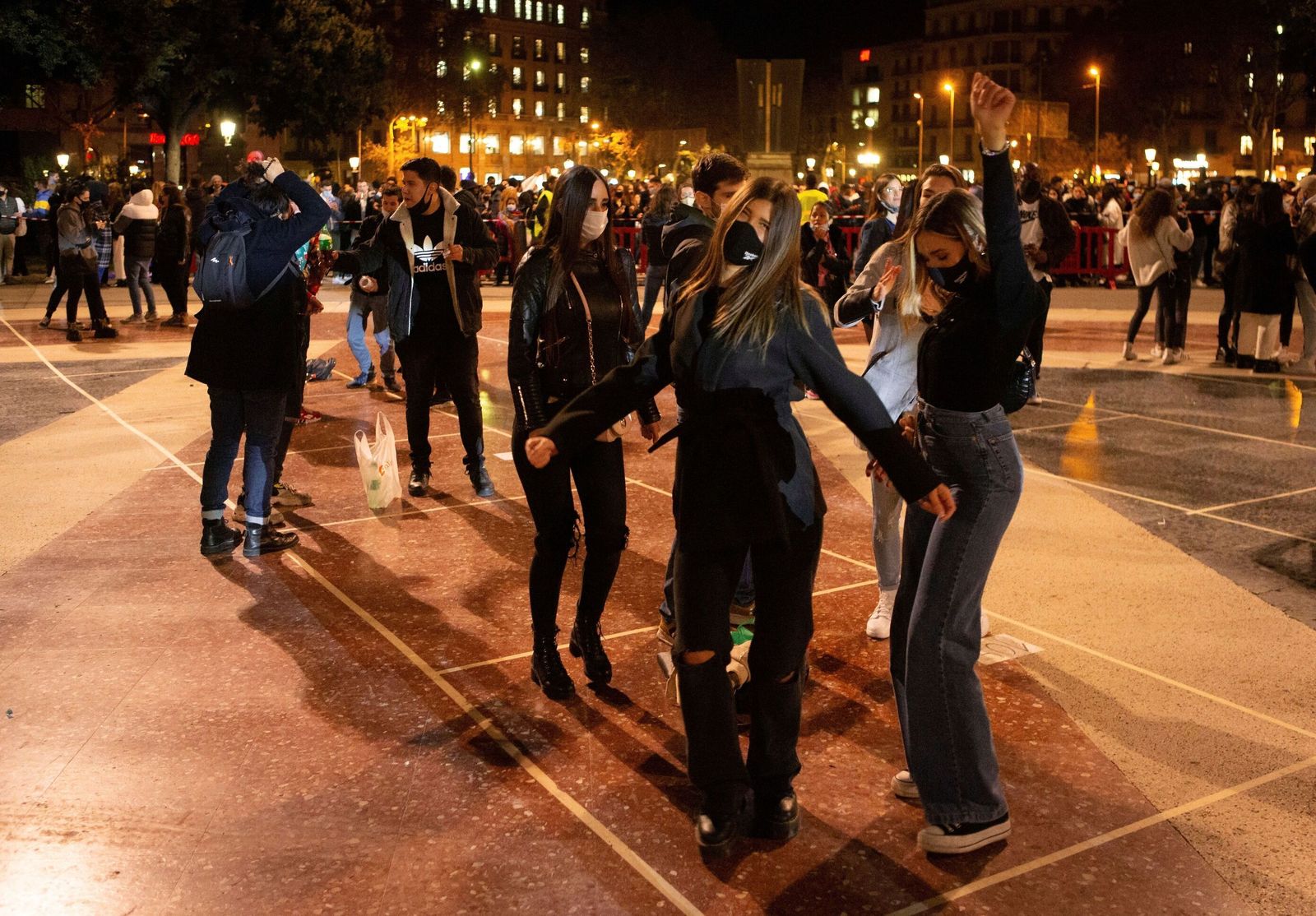 Una imagen de la protesta.