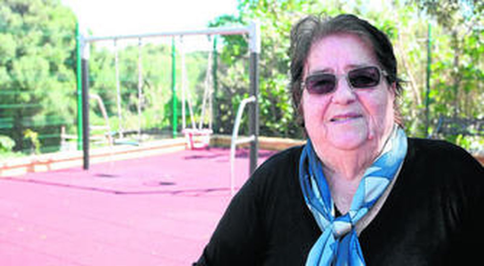 Catalina Cózar en el parque de Los Guijos en 2013.