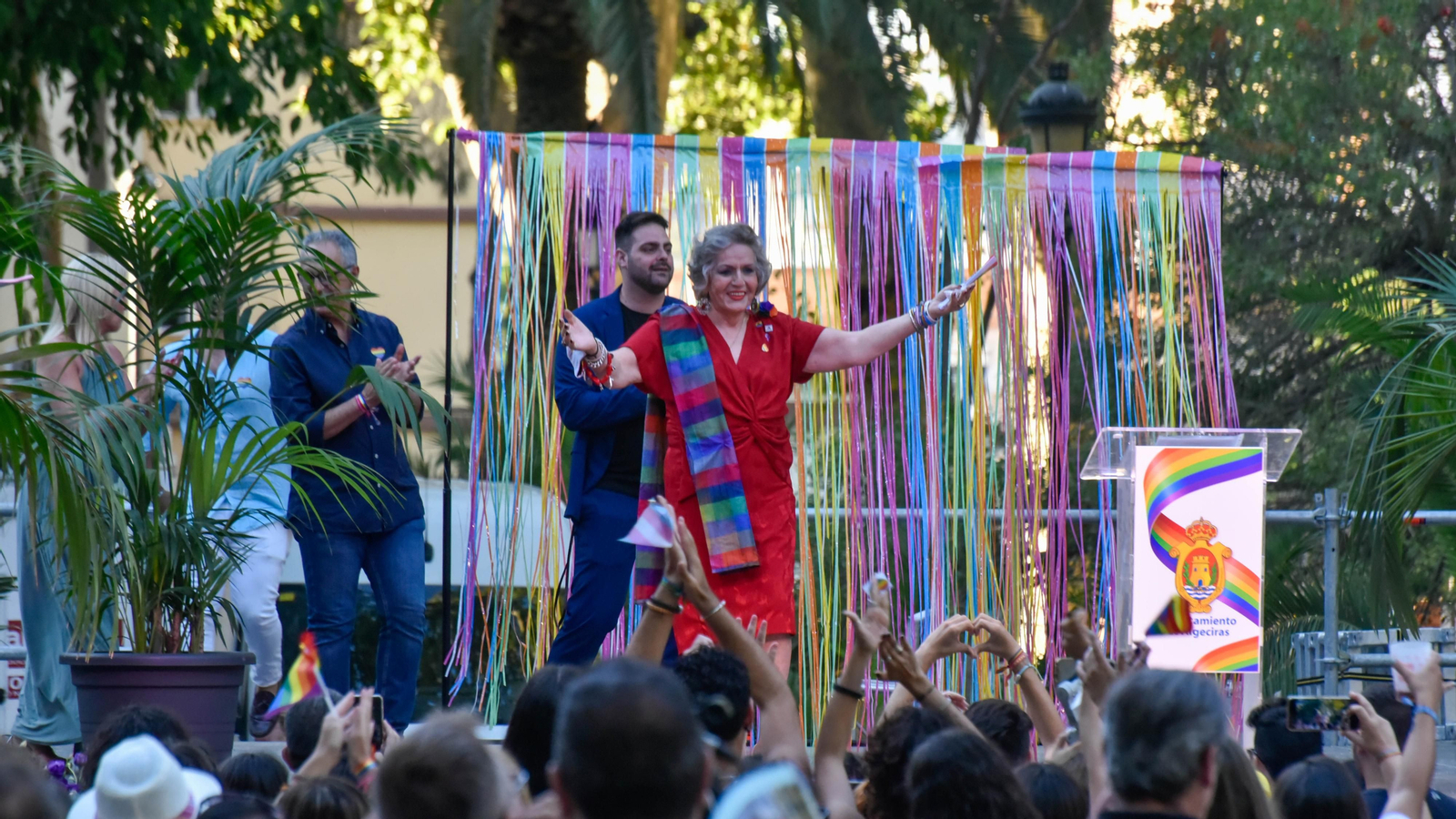 Fotos de la celebración del Orgullo LGTBI en Algeciras con Manolita Chen