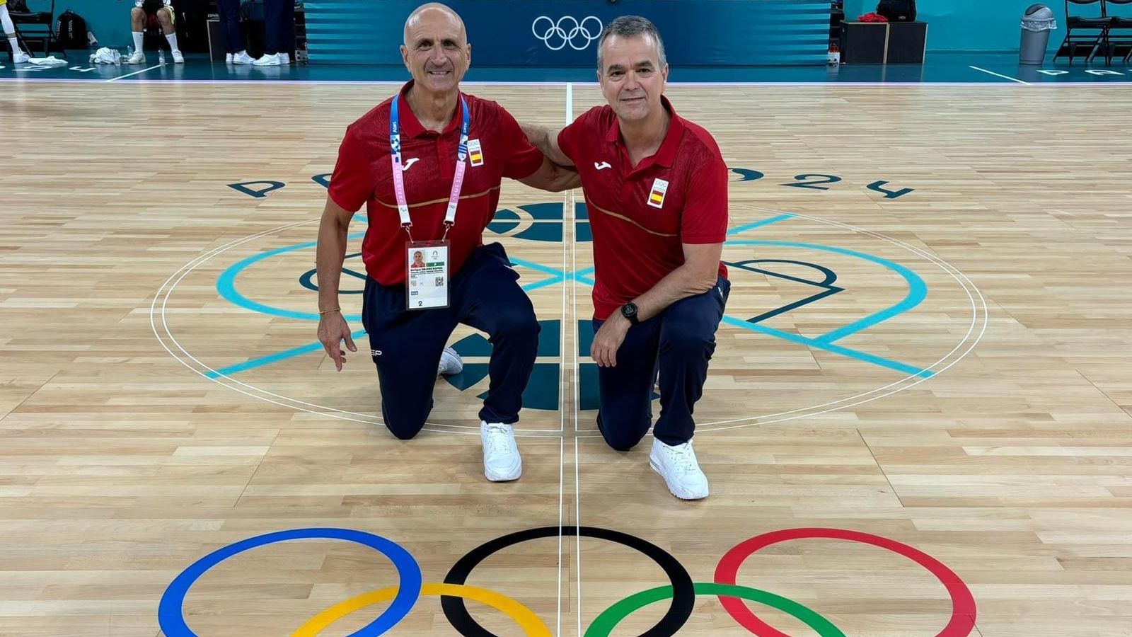 Enri Salinas y Ángel Sánchez-Cañete, en Lille.