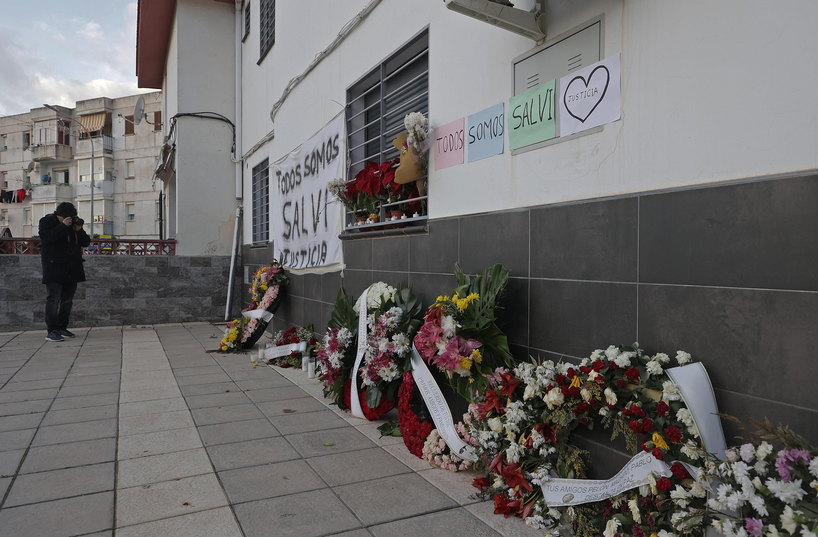 La entrada a los juzgados de San Roque del presunto asesino de Salvi, en imágenes