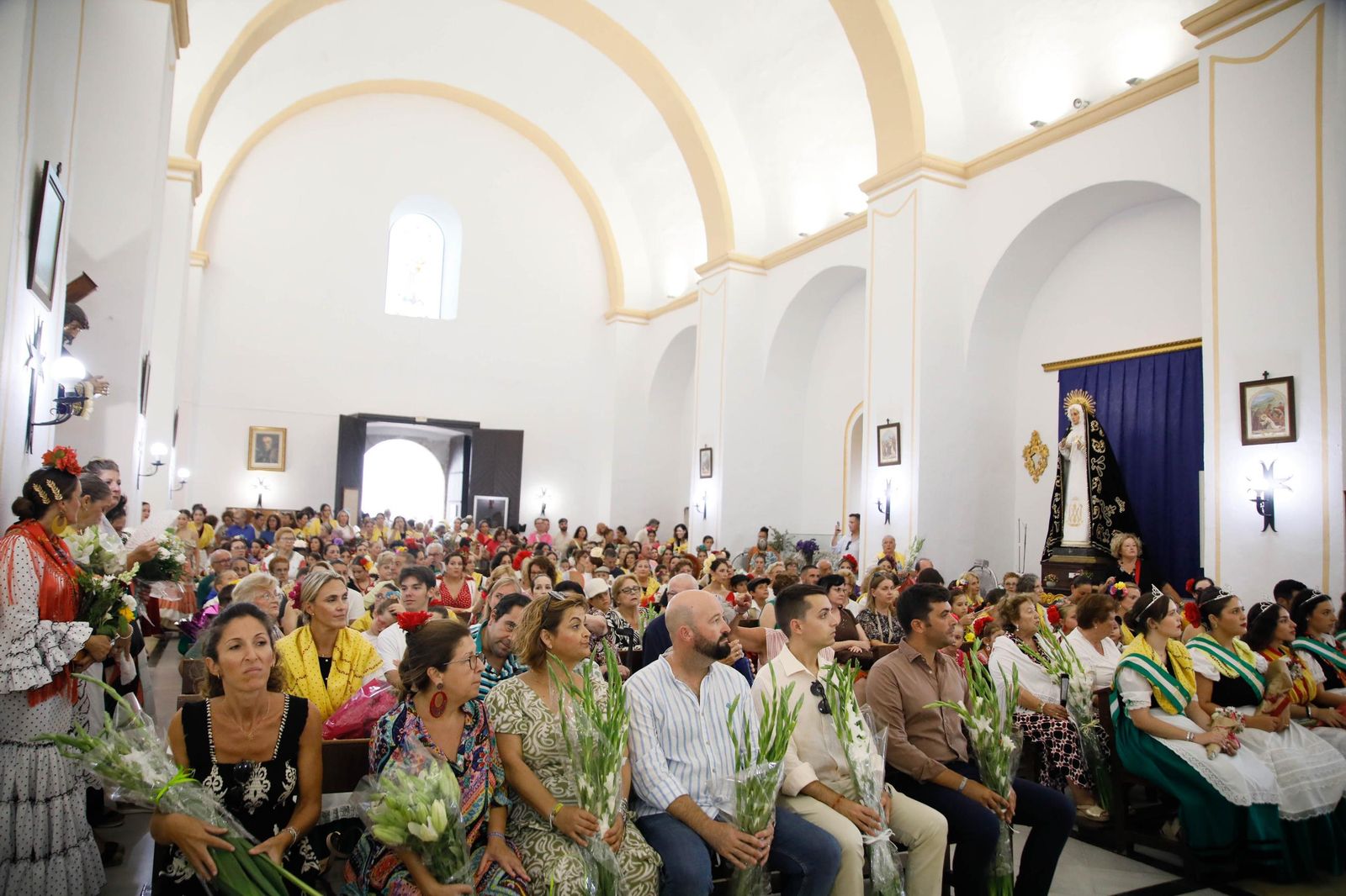 La Subida del Agua de las fiestas de Mojácar, en imágenes