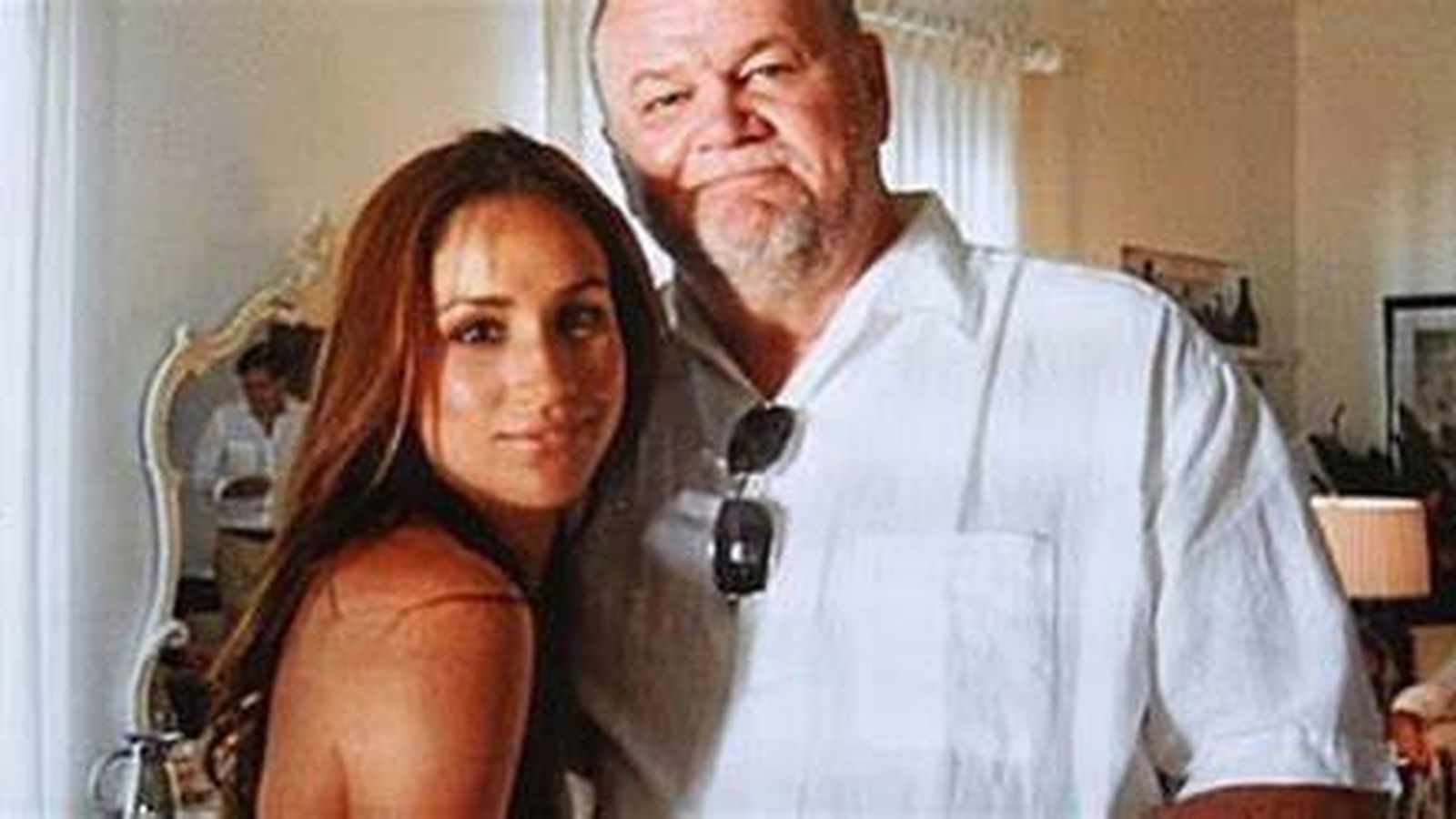 Thomas Markle y su hija Meghan, cuando aún tenían relación.