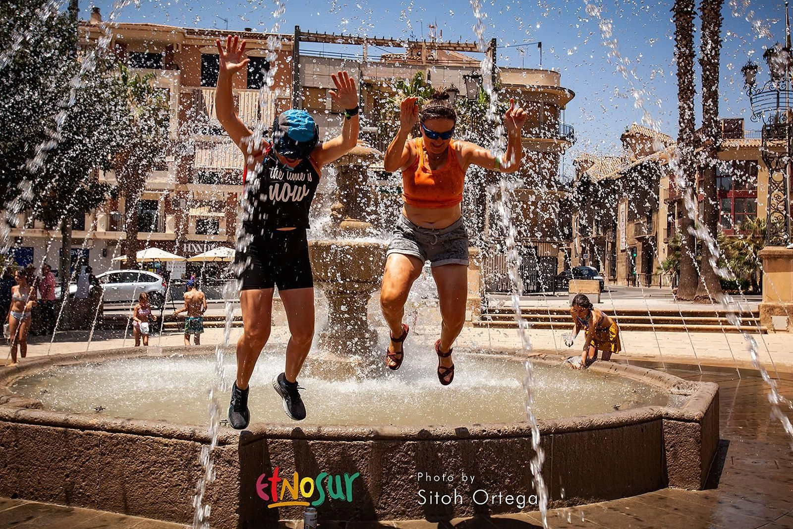 En Etnosur no hay piscina pero puedes refrescarte en las fuentes públicas.jpg
