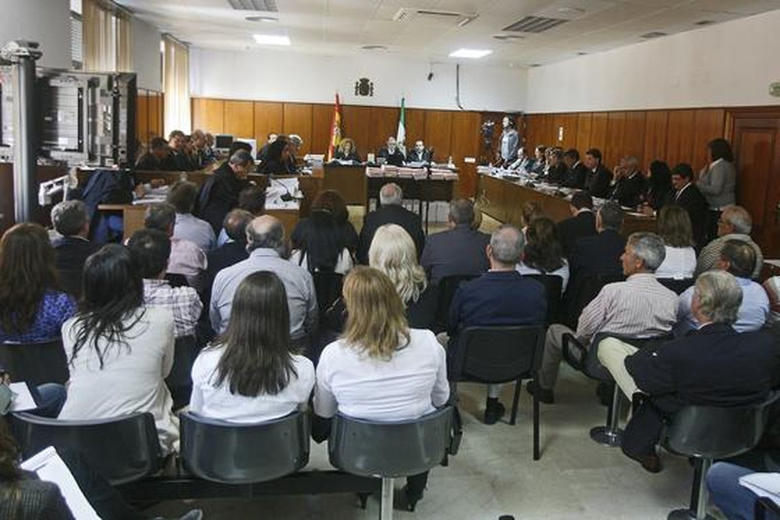 Imagen del interior de la sala donde se está celebrando el juicio./Fotos:Joaquín Pino/Lourdes de Vicente

Foto: Joaquin Pino / Lourdes de Vicente