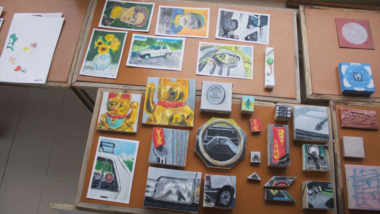 Algunas de las obras que pueden verse en la exposición.