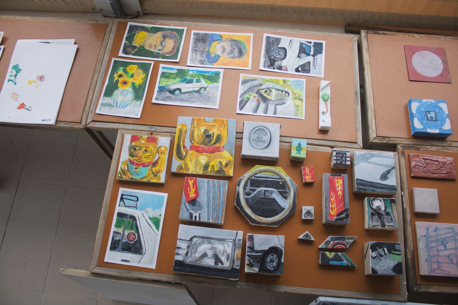 Algunas de las obras que pueden verse en la exposición.