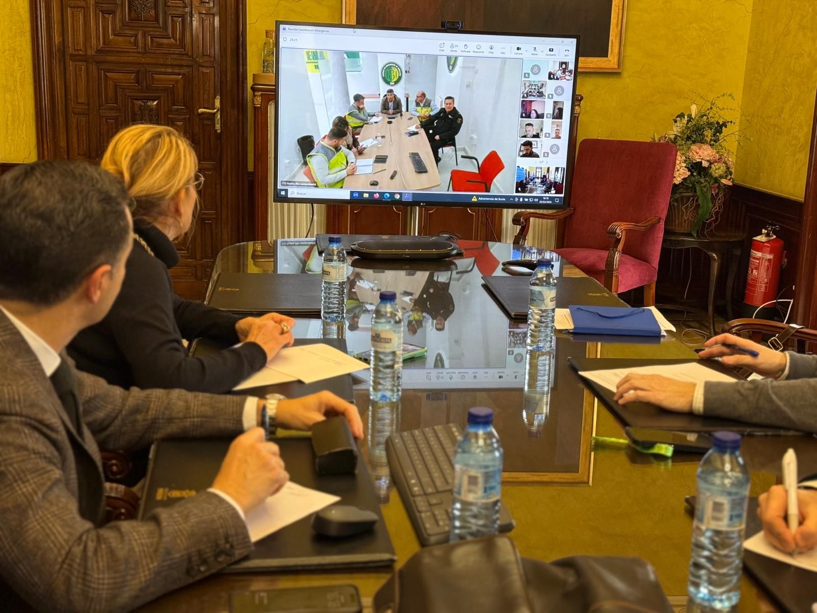 Reunión de coordinación este martes en el Ayuntamiento de Huelva para activar el dispositivo especial por el temporal.