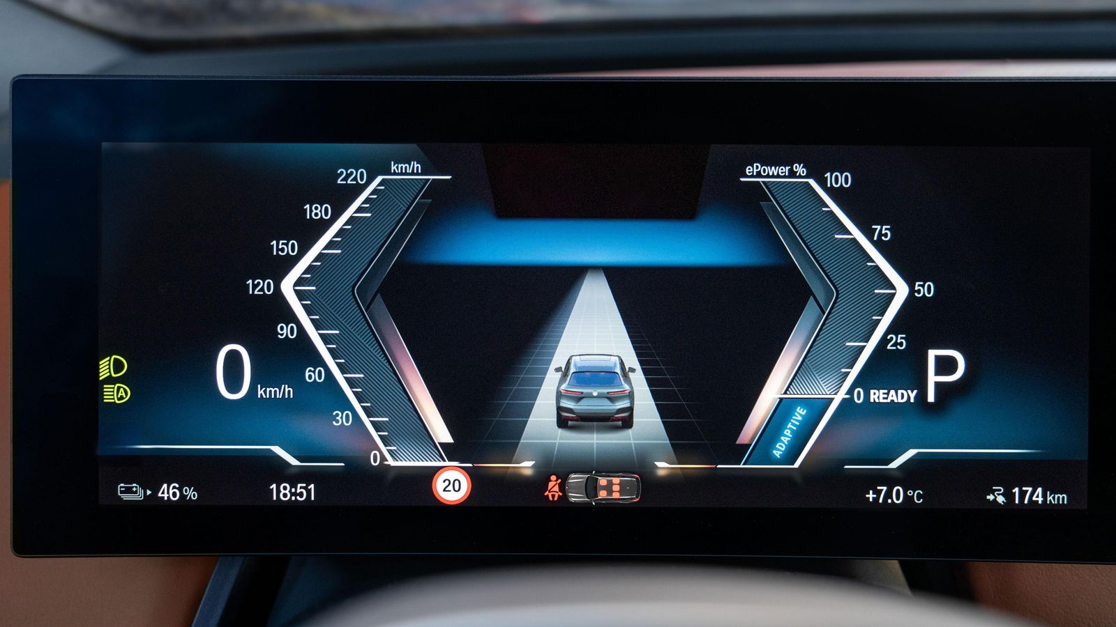 La instrumentación es customizable a voluntad del conductor a través de los mandos del volante.