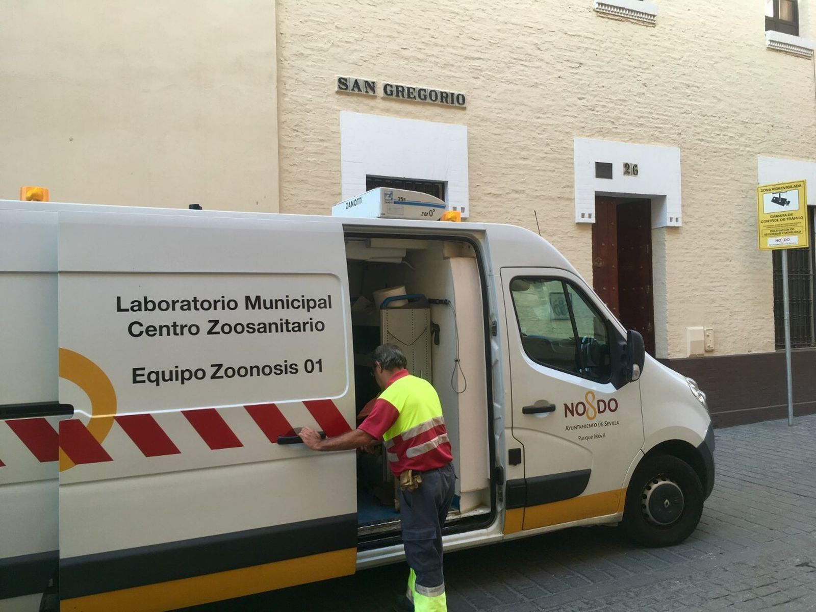 Los servicios del zoosanitario municipal en la sede del Consejo esta semana