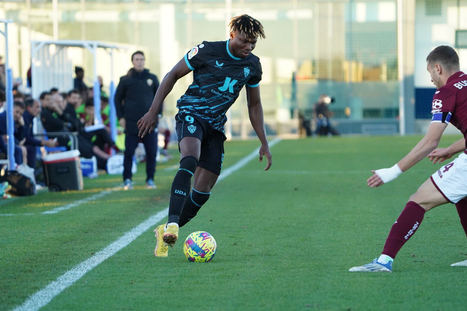 Las fotos del primer encuentro de la historia del Almería ante un rival italiano
