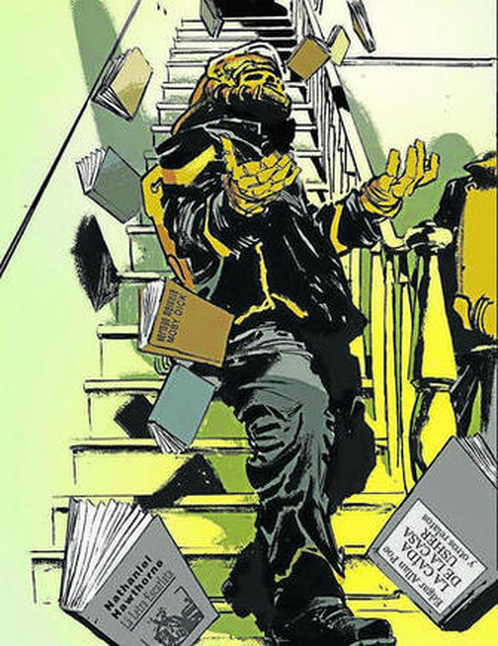 Viñeta de la adaptación al cómic de la novela 'Fahrenheit 451'.