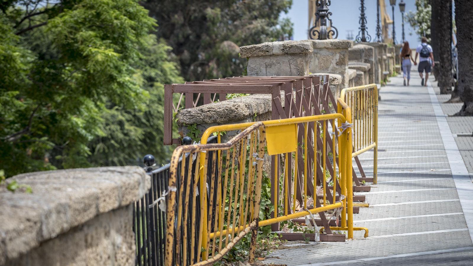 La balaustrada se cae