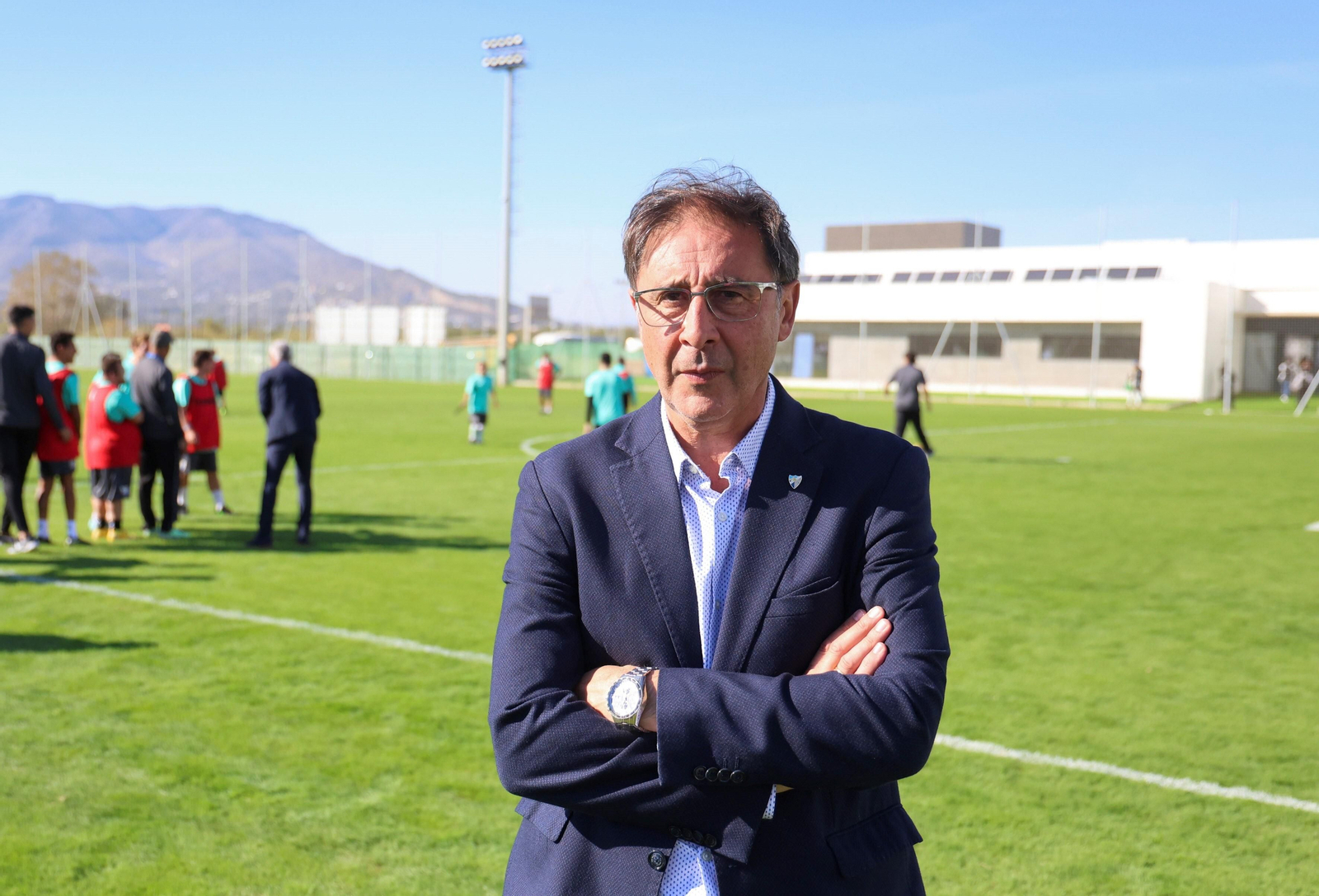 Loren Juarros, en la Ciudad Deportiva del Málaga CF. Loren Juarros, en la Ciudad Deportiva del Málaga CF.