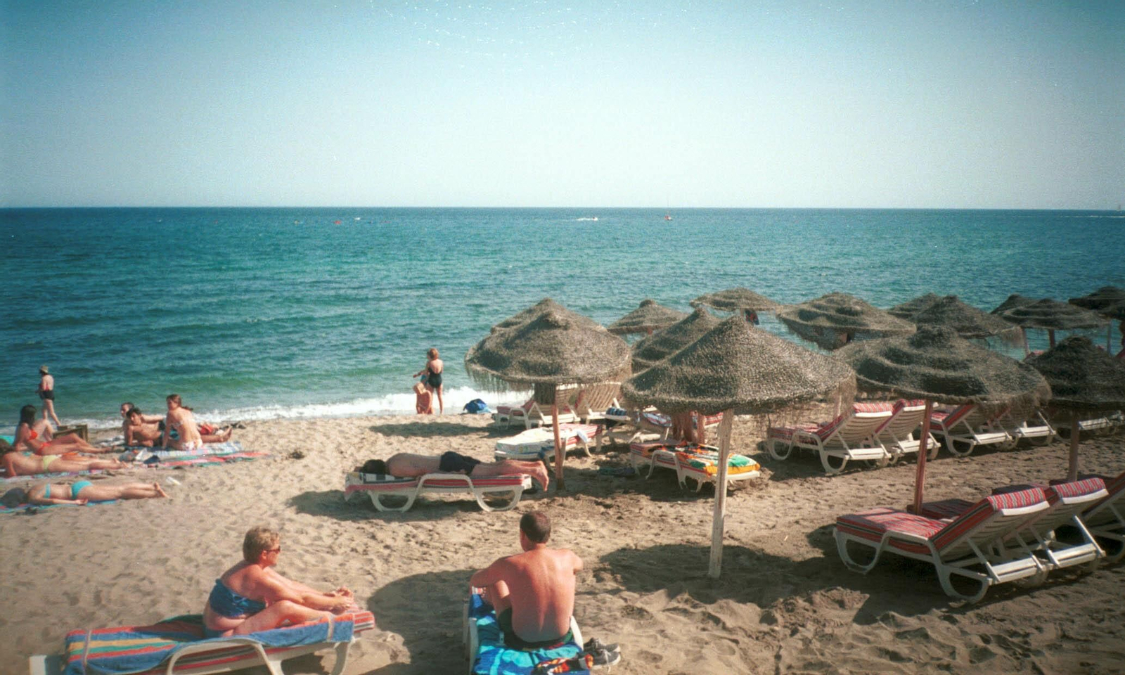 Vista general de la playa de Marbella