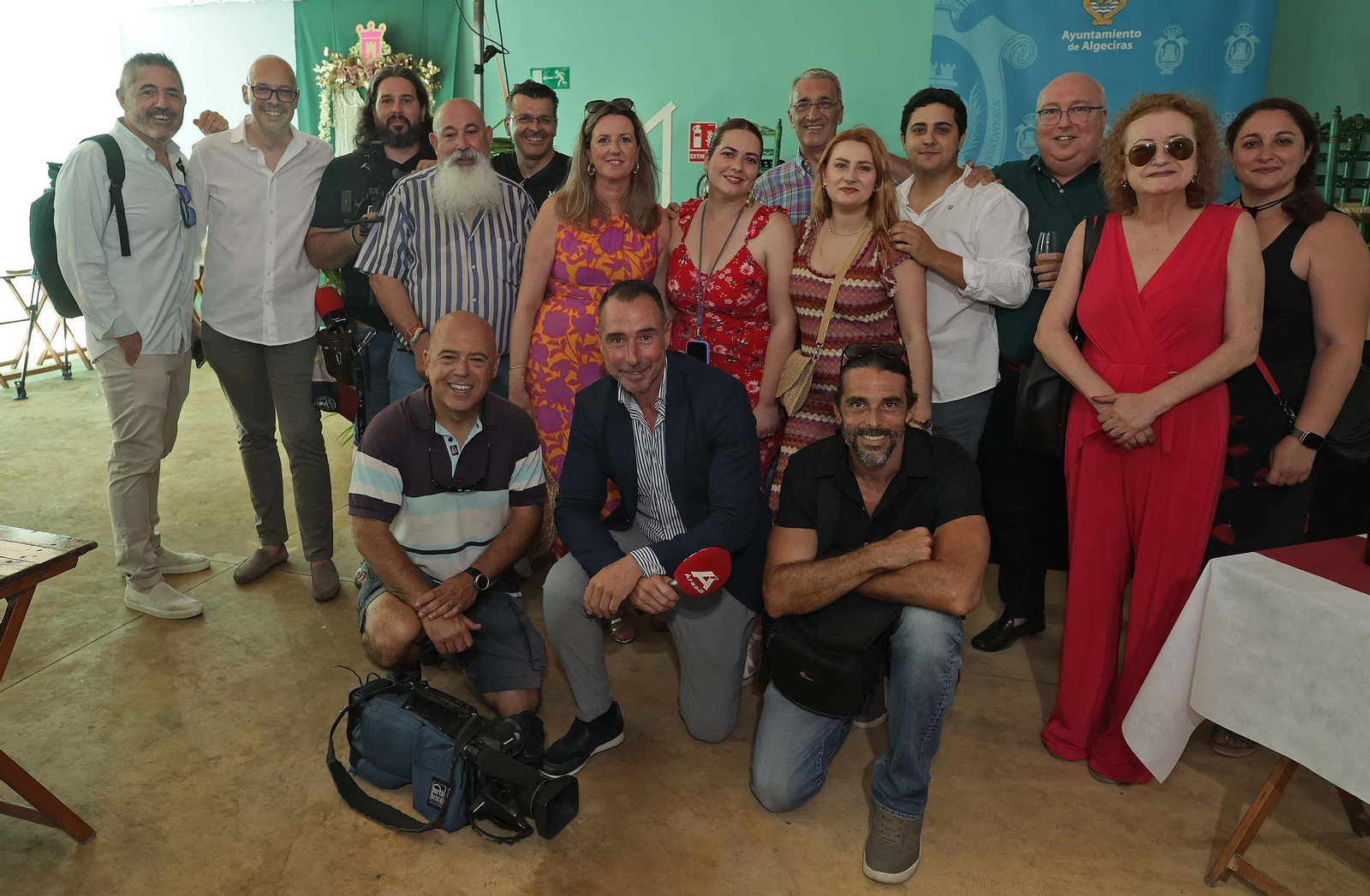 Fotos de la copa de autoridades en la caseta municipal de la Feria Real de Algeciras 2025