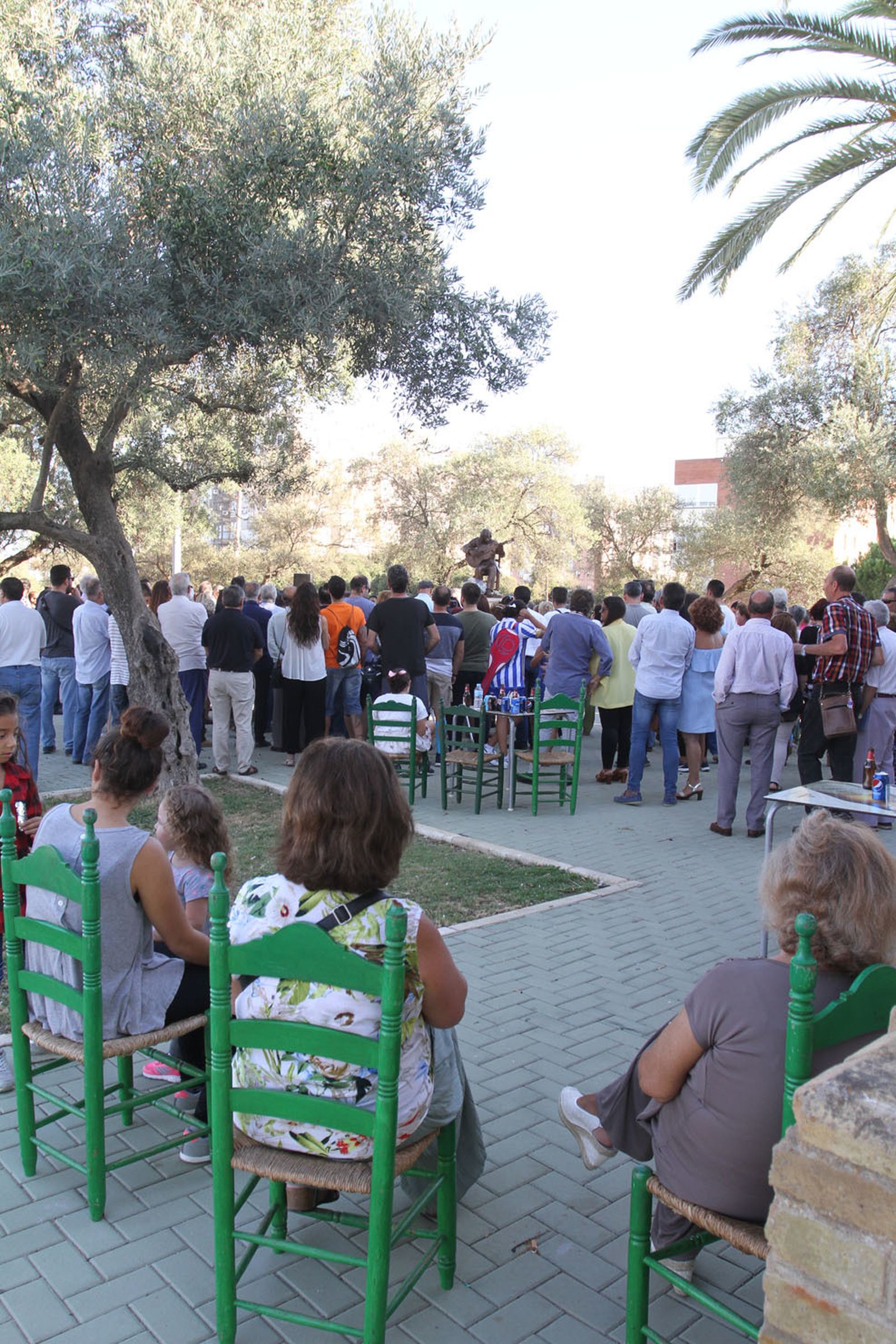 Inaguración del monumento al Niño Miguel.