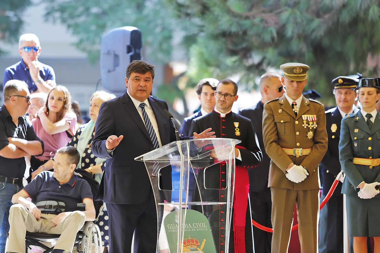Imágenes de los actos de la Guardia Civil  en Huelva 12 de octubre, Día del Pilar
