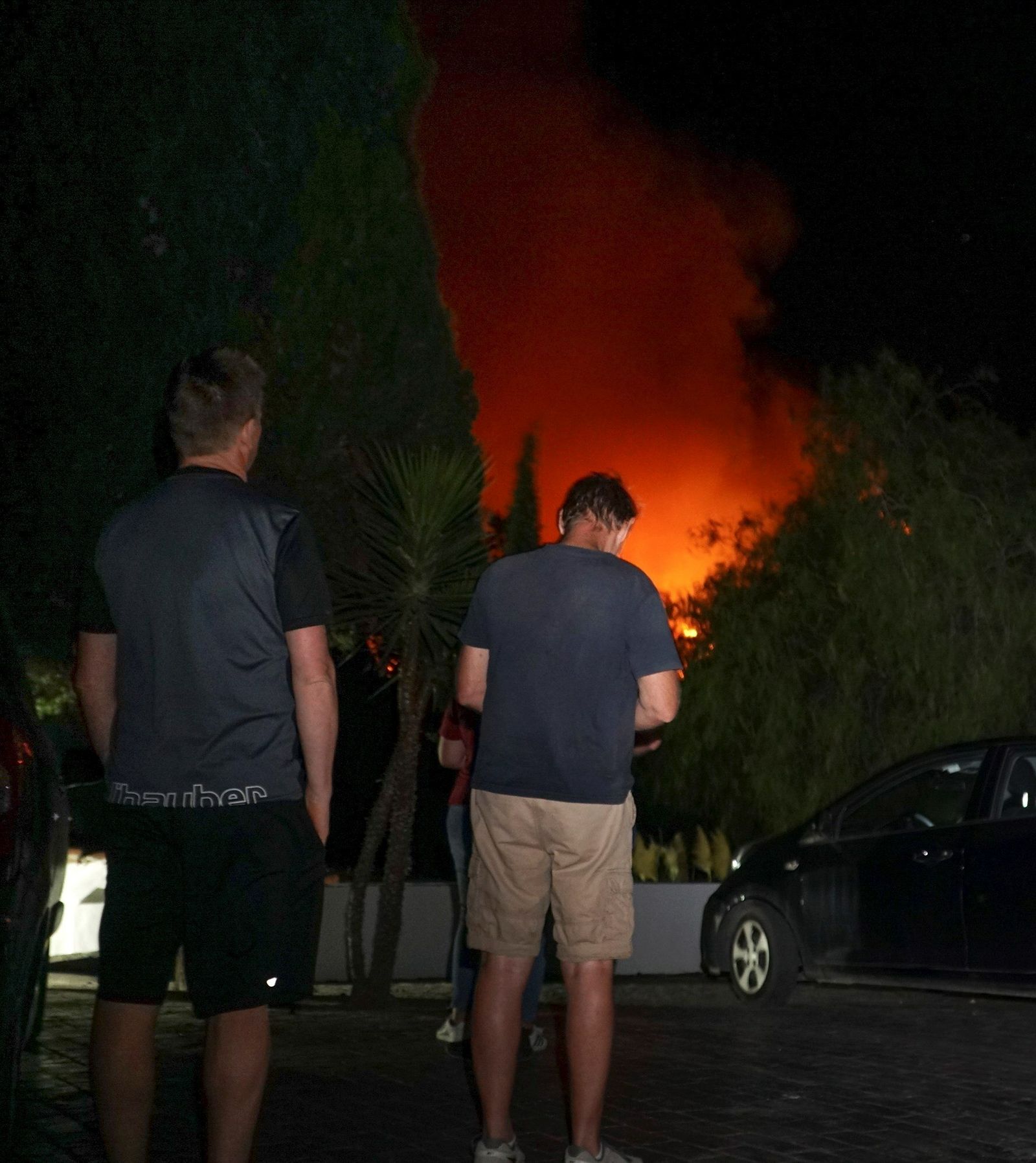 Las fotos del incendio forestal en Casares