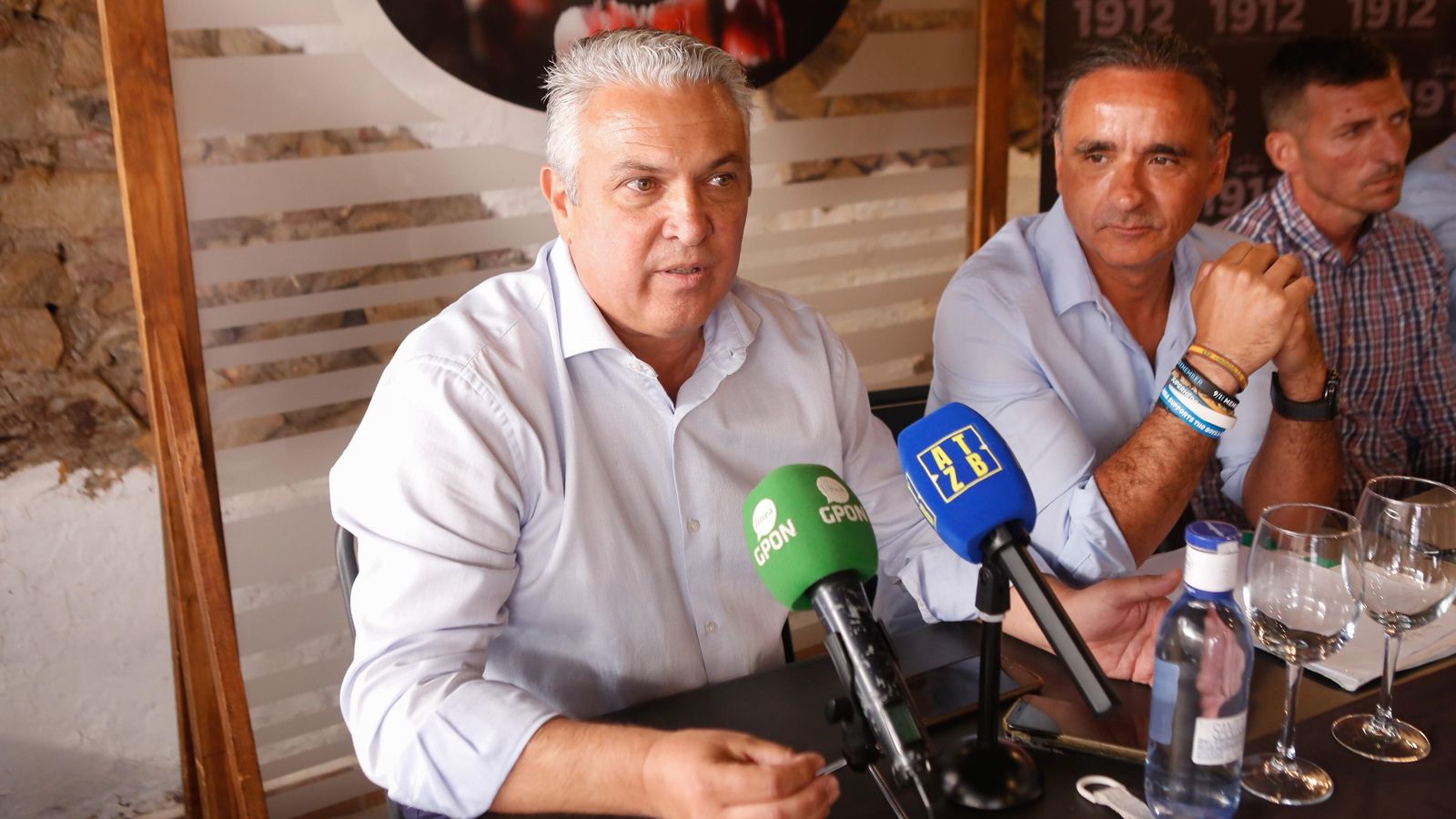 Javier Baglietto, en su turno de palabra