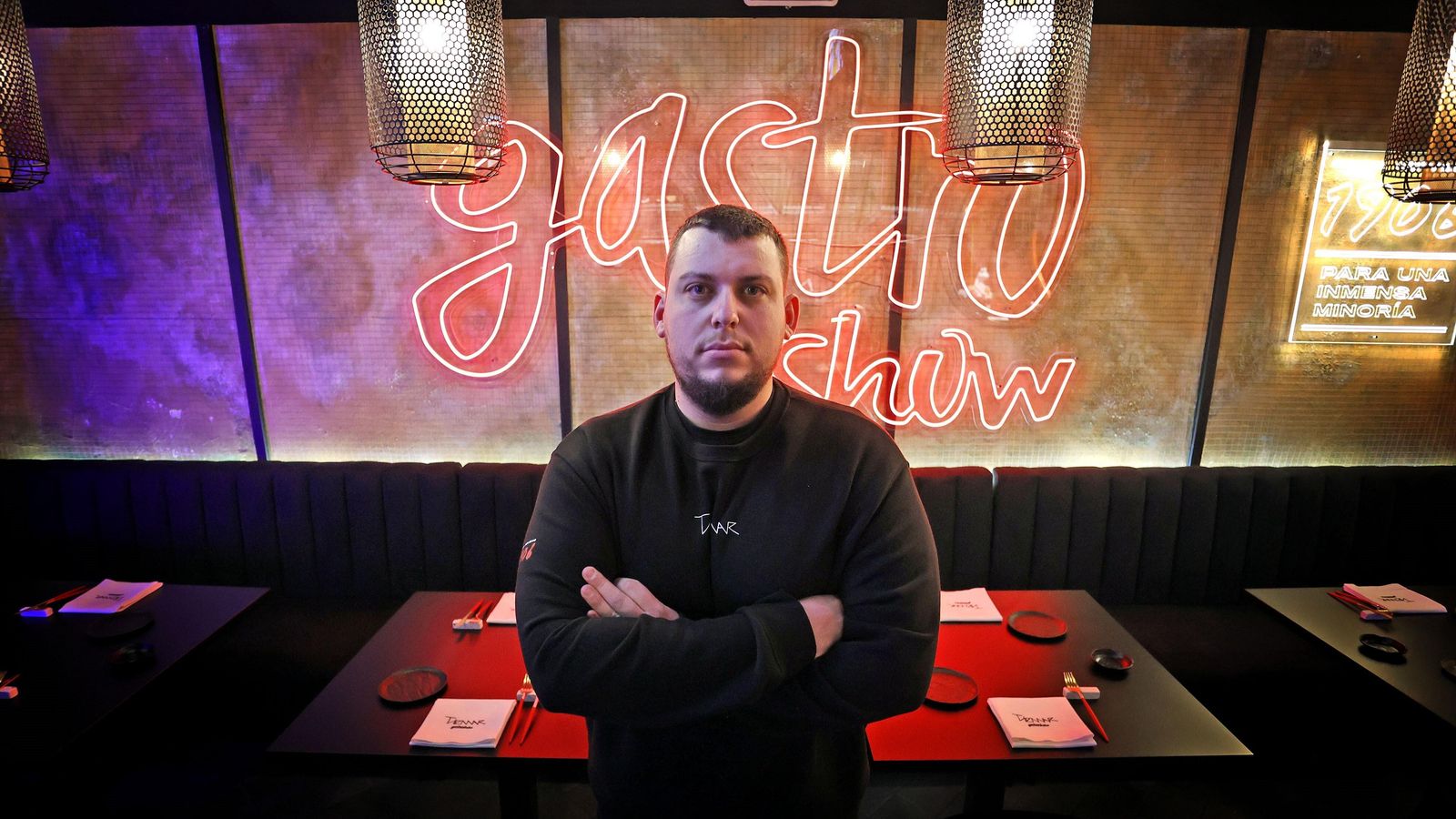 El chef jerezano Isidro López, en su restaurante Tiemar