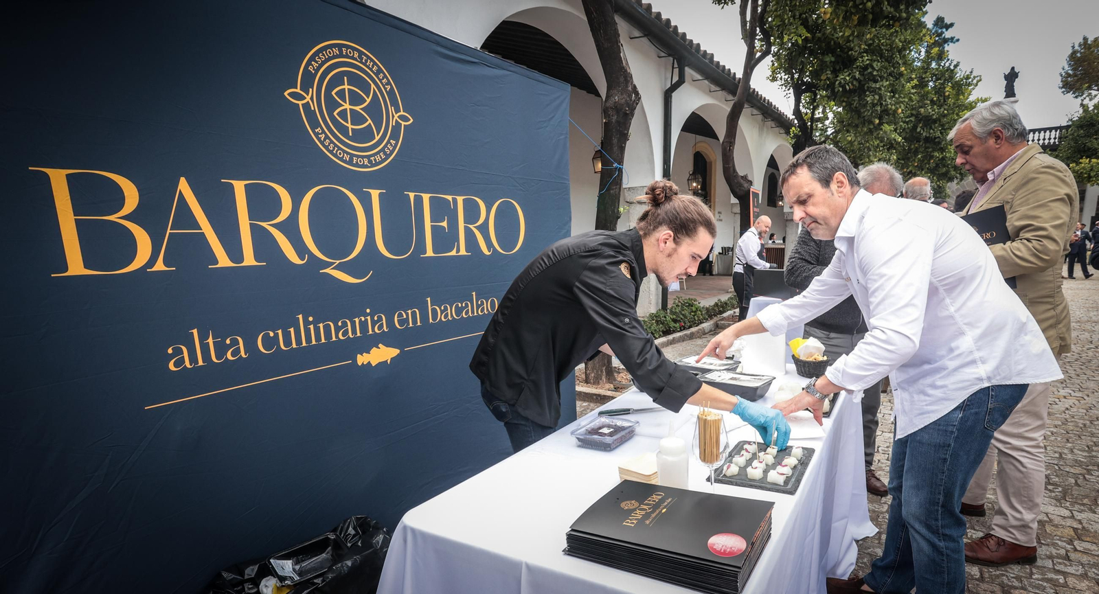 Imágenes del evento gastronómico Sabores de Galicia en Bodegas Fundador