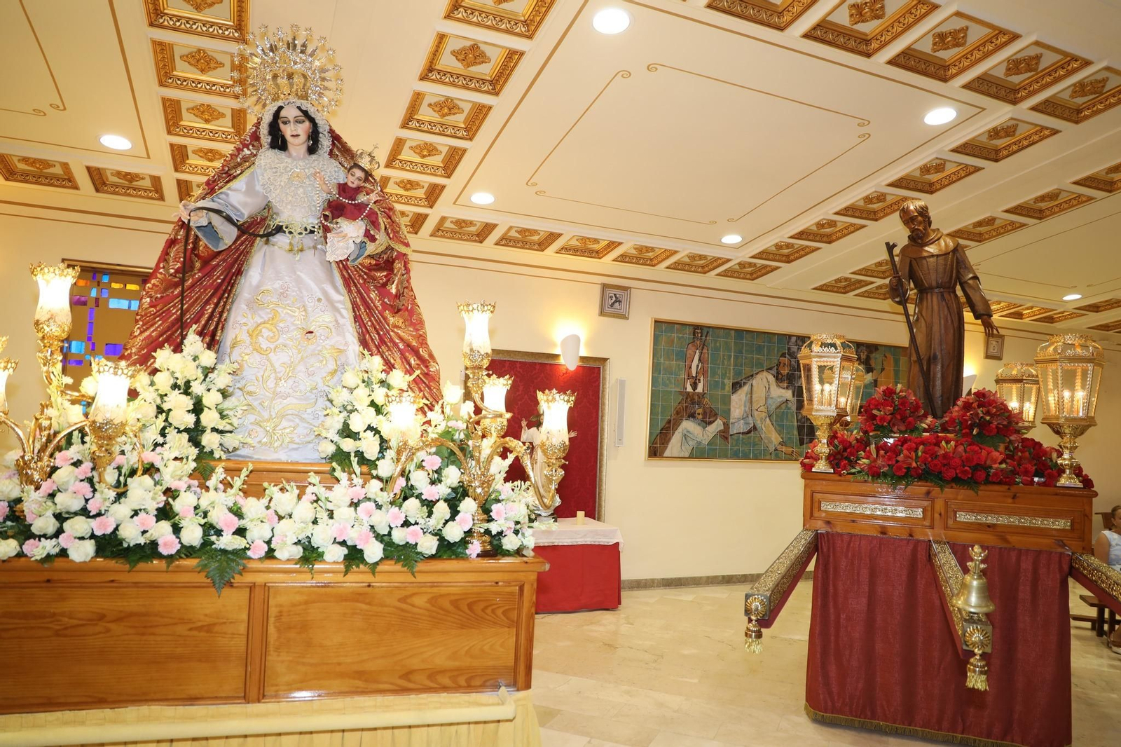 San Agustín y la Virgen de la Coronación