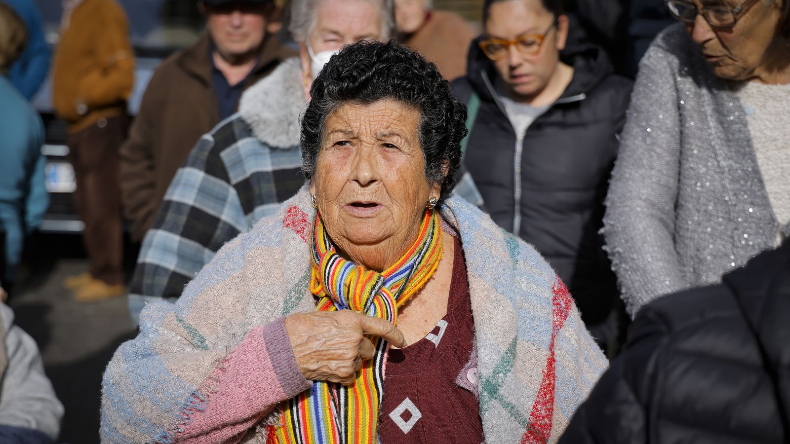 Manuela Gadea, que necesita un respirador para dormir.