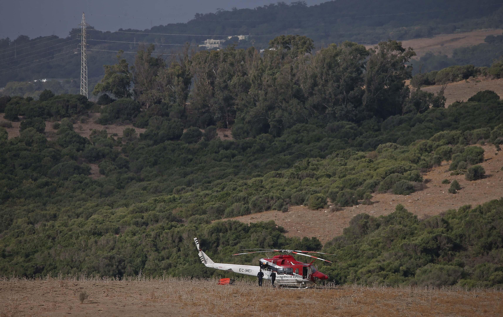 El incendio forestal  de Algeciras, en imágenes