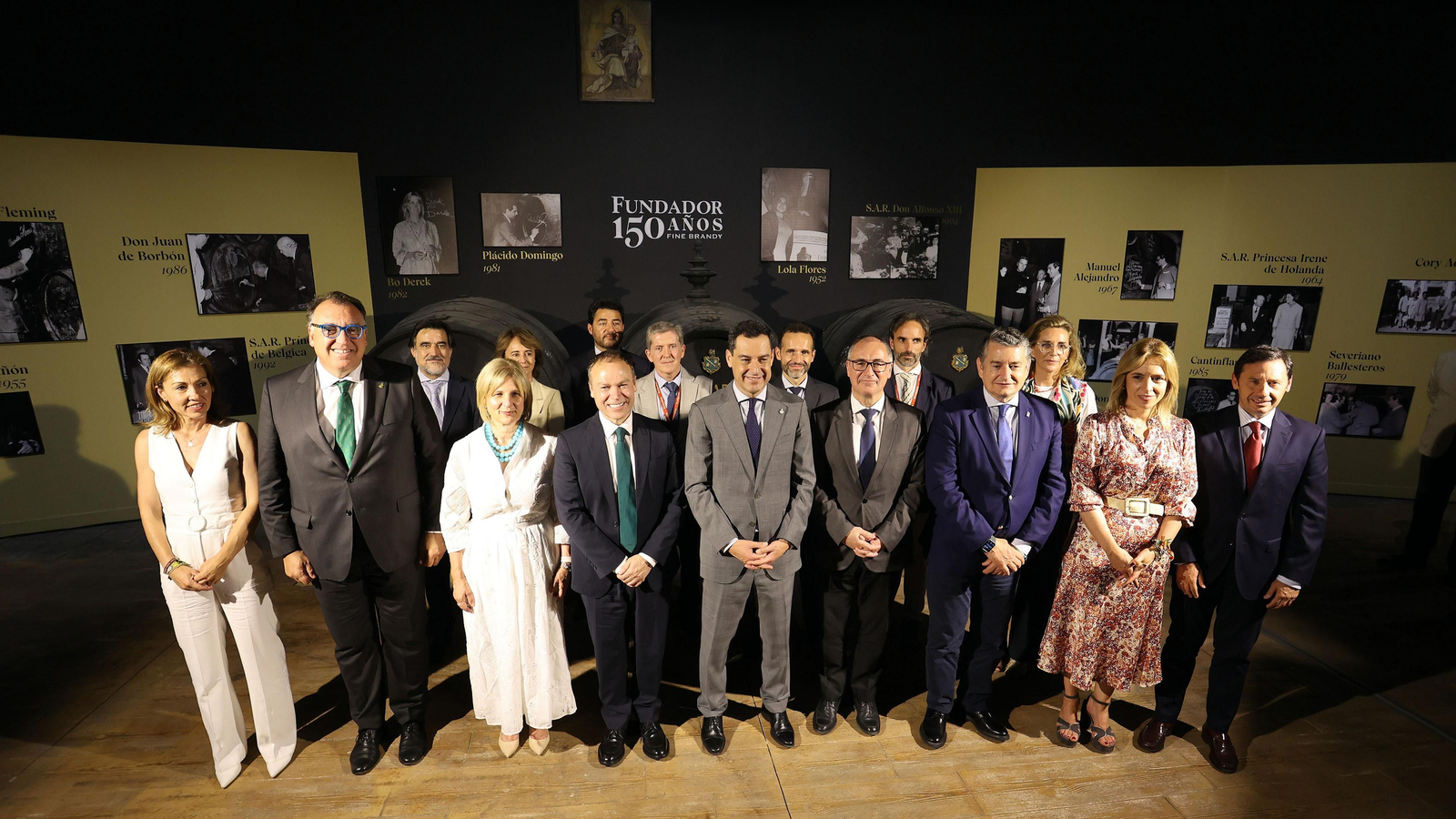 Juanma Moreno en la celebración del 150 aniversario de Fundador