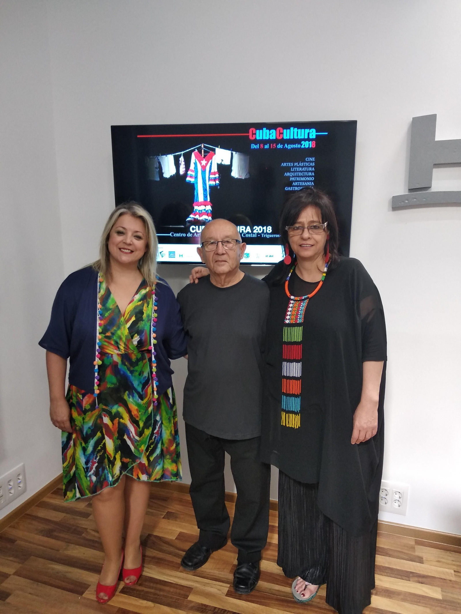 Lourdes Garrido, Lourdes Santos y Juan Manuel Seisdedos presentaron CubaCultura 2018.