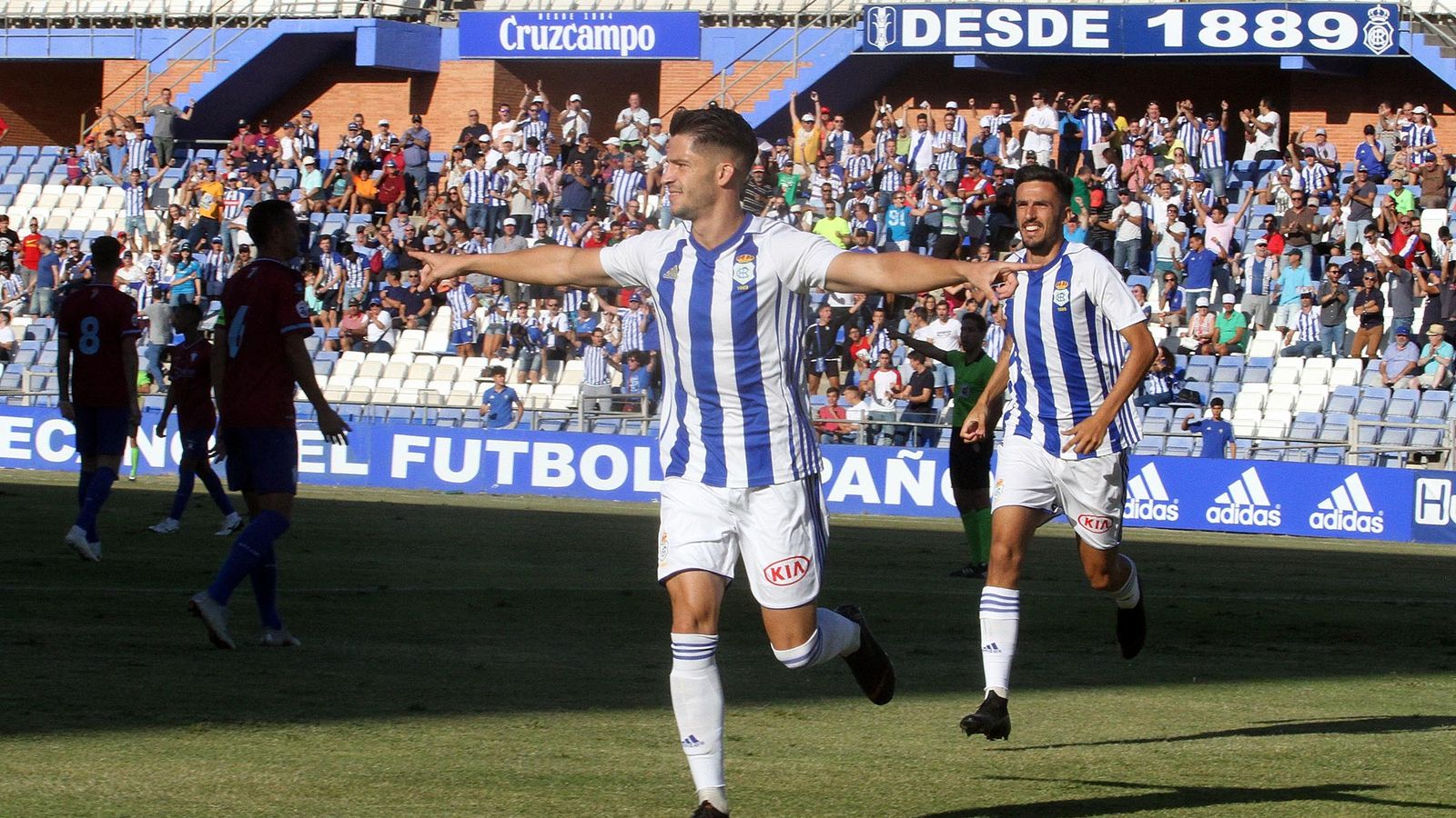 Caye Quintana y Quiles, pichichis del Recre en la pasada temporada y en esta.