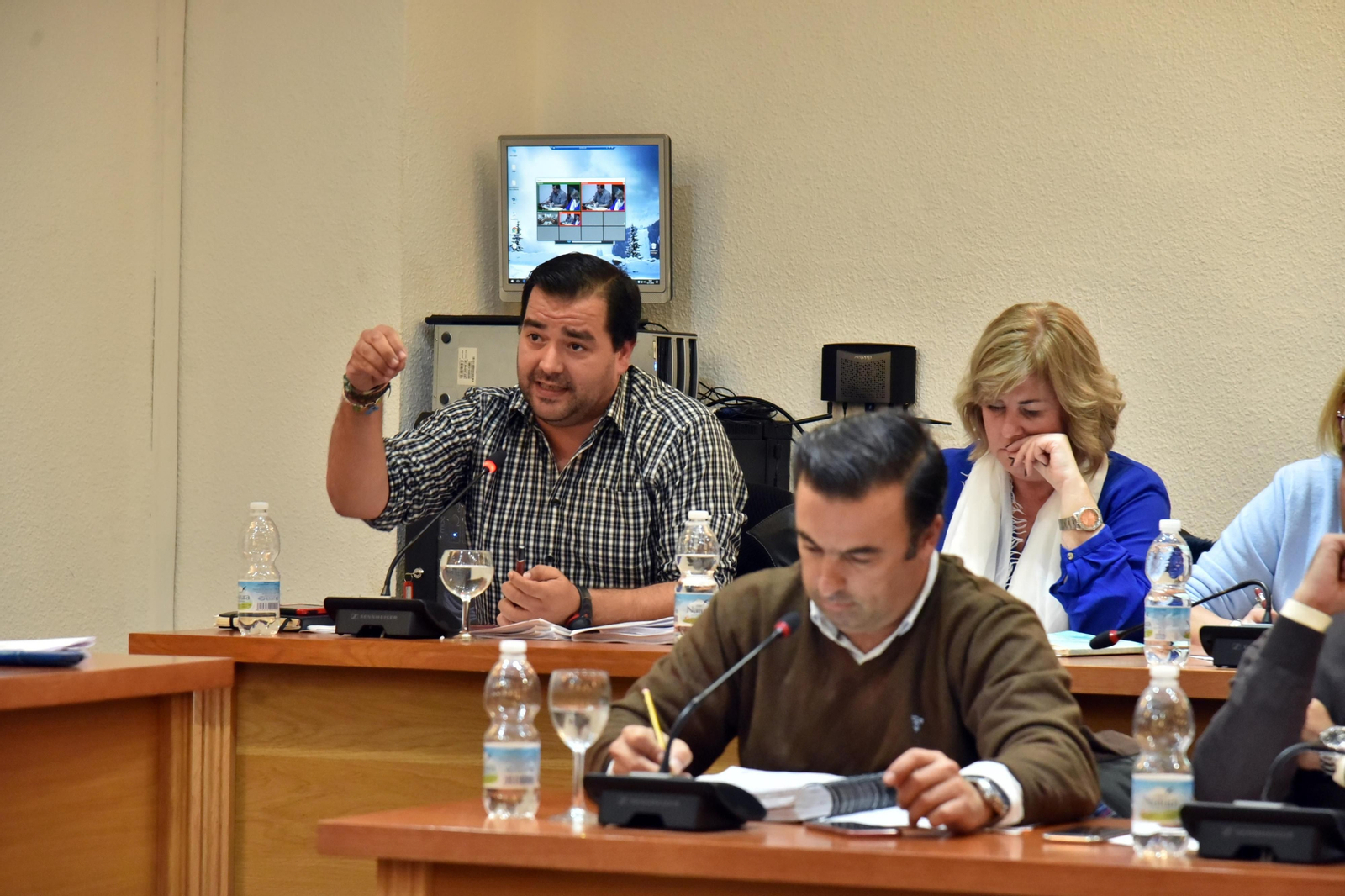 Salvador Puerto, candidato del PSOE, el día de las elecciones municipales.