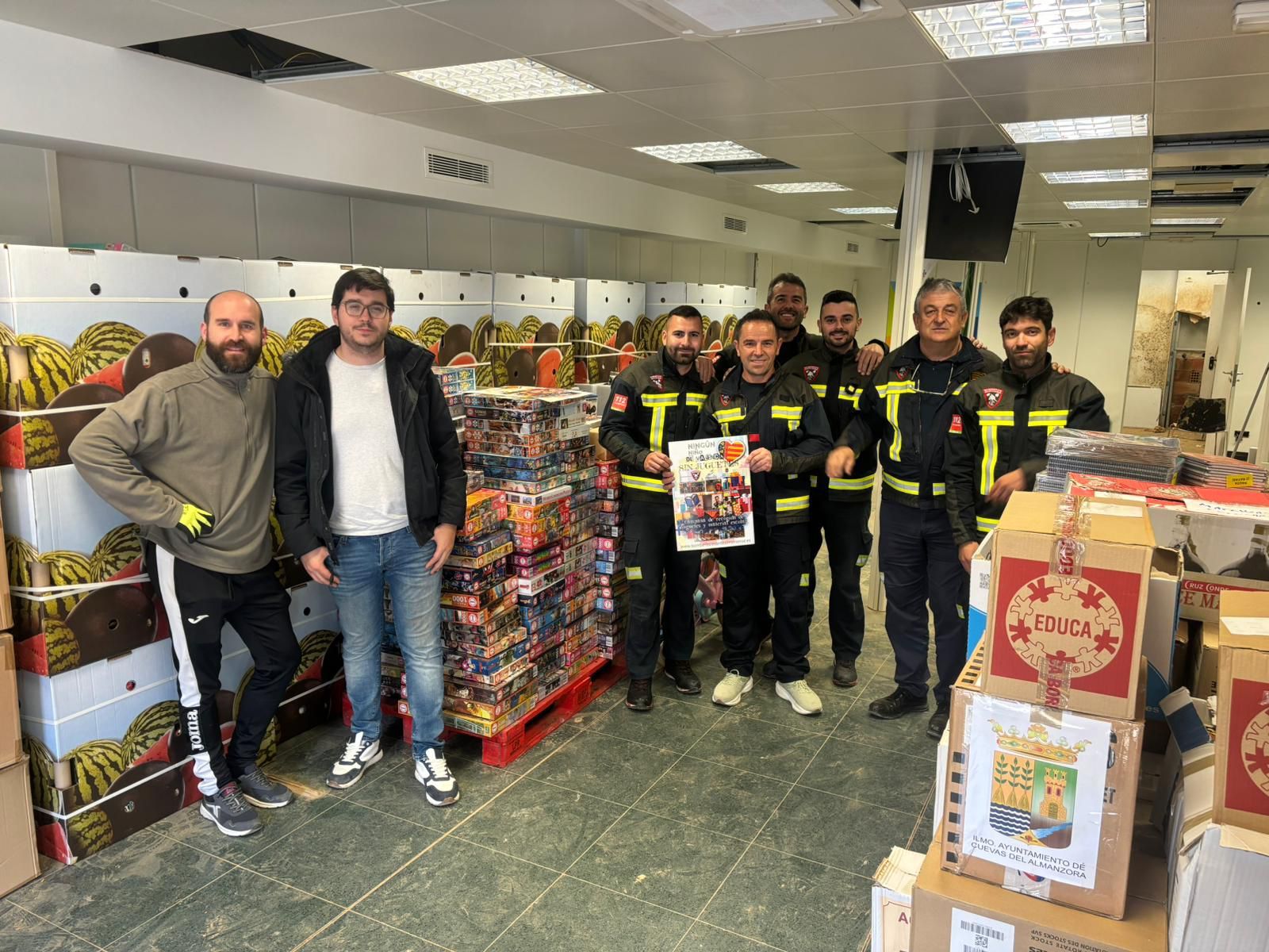 Entrega de regalos a Alfafar.