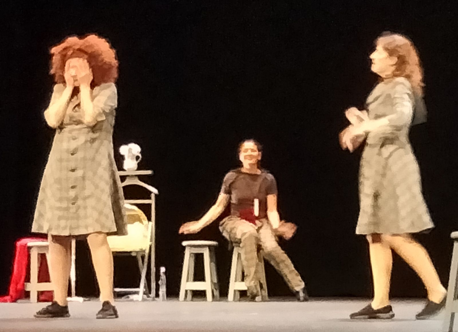 Una imagen de la representación de la obra en el teatro municipal Pedro Muñoz Seca.