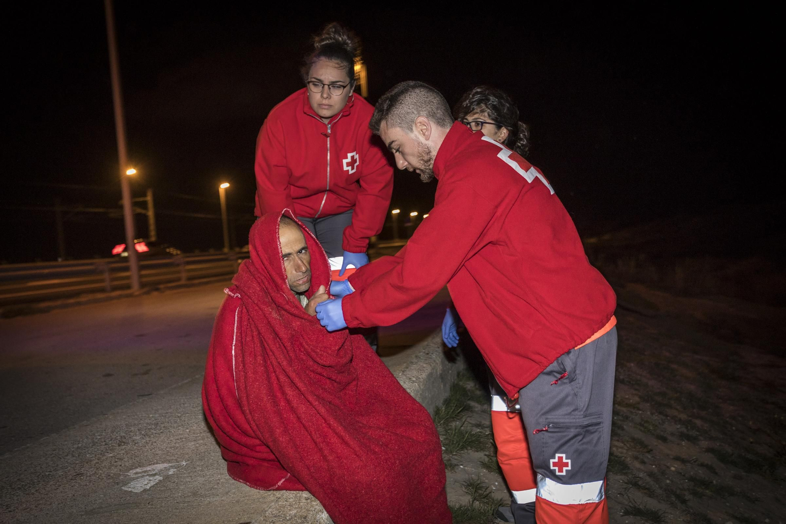 Inmigrantes interceptados en la playa de cortadura