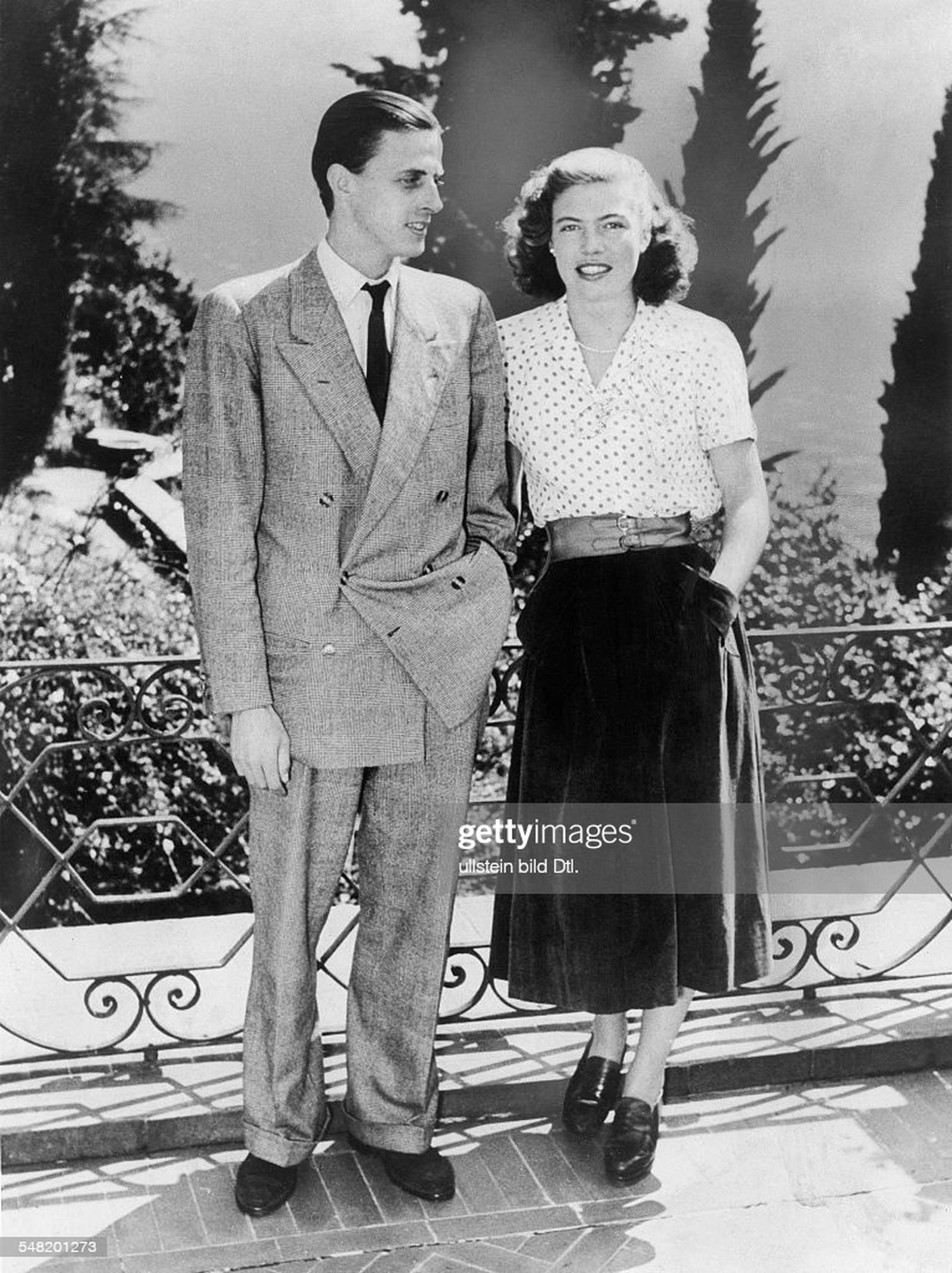 El barón y su primera esposa, Teresa de Lipe.