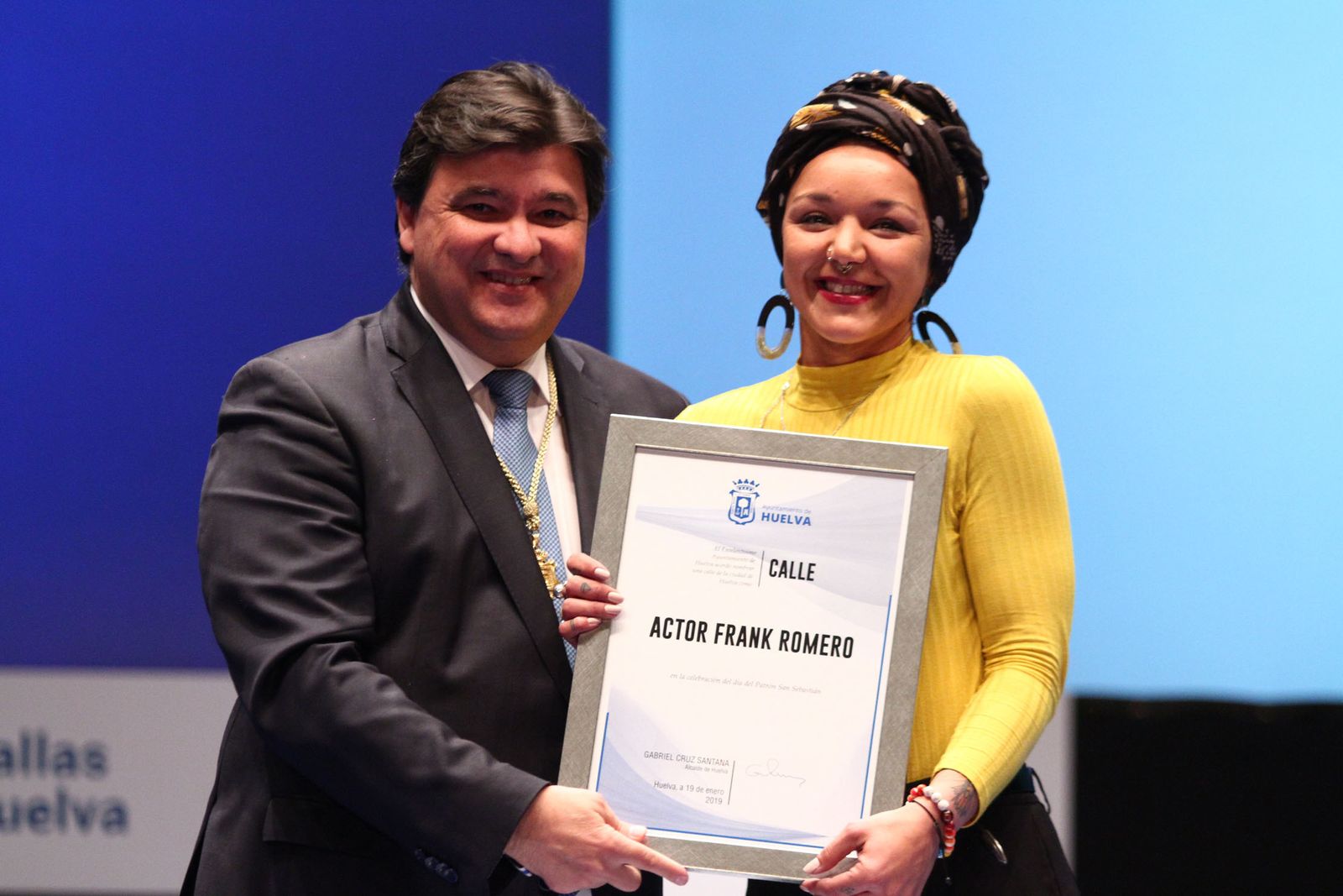 Imágenes de la entrega de las medallas de Huelva