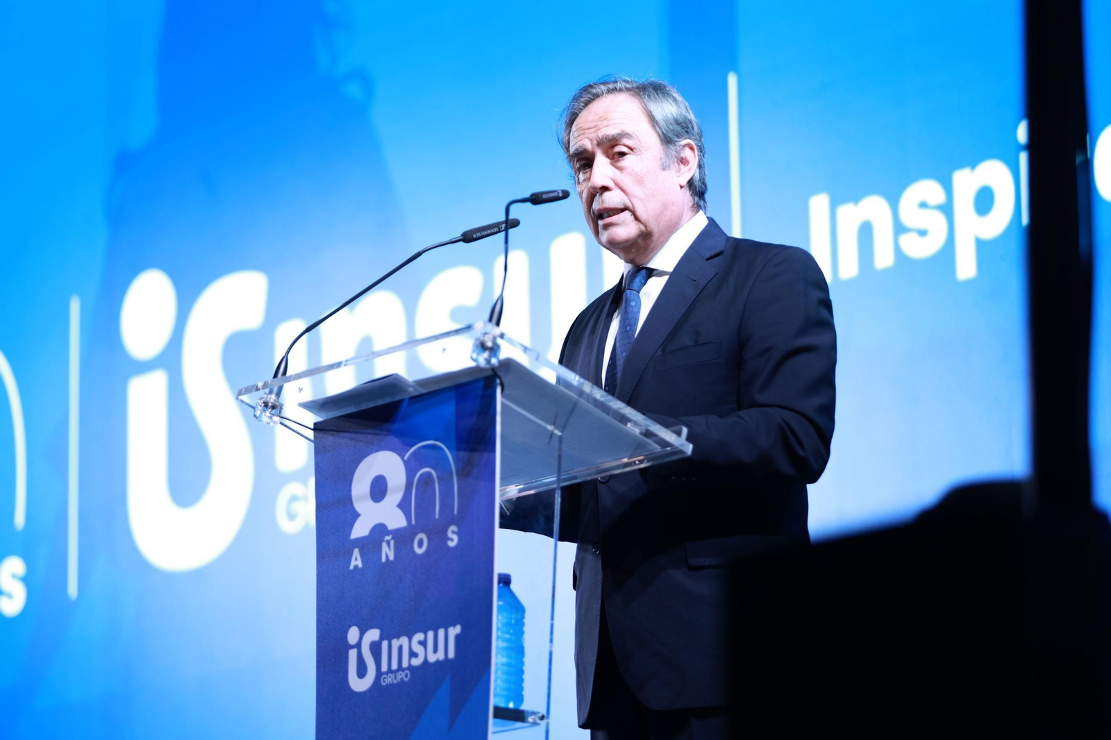 El presidente de Insur, Ricardo Pumar, en el acto de celebración del 80 aniversario de la compañía. El presidente de Insur, Ricardo Pumar, en el acto de celebración del 80 aniversario de la compañía.