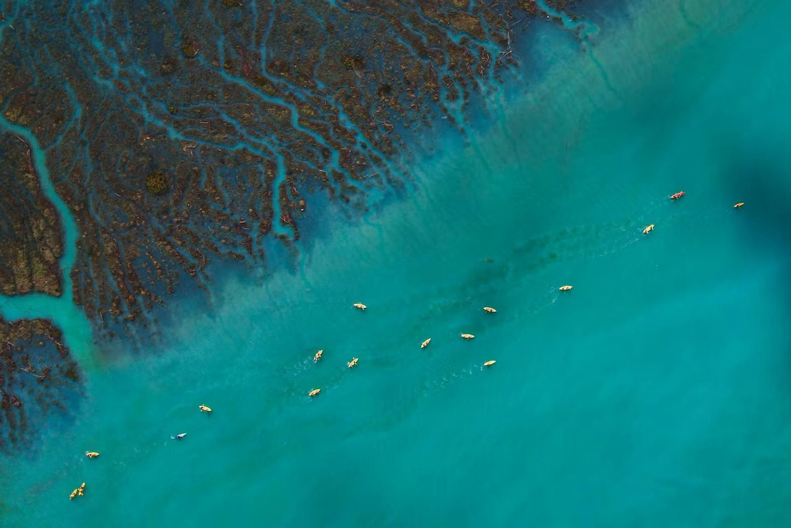 El fenómeno que tiñe de turquesa las aguas del río Odiel en Huelva: Esta es la explicación científica