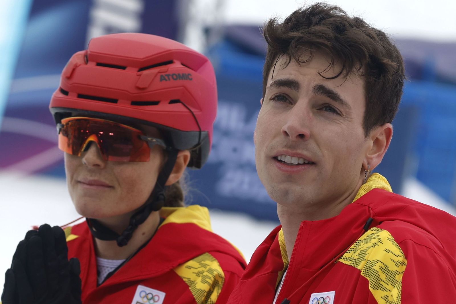 Las mejores fotos de la carrera de Ana Alonso y Oriol Cardona, bronce en el relevo mixto en los Juegos Olímpicos de Invierno