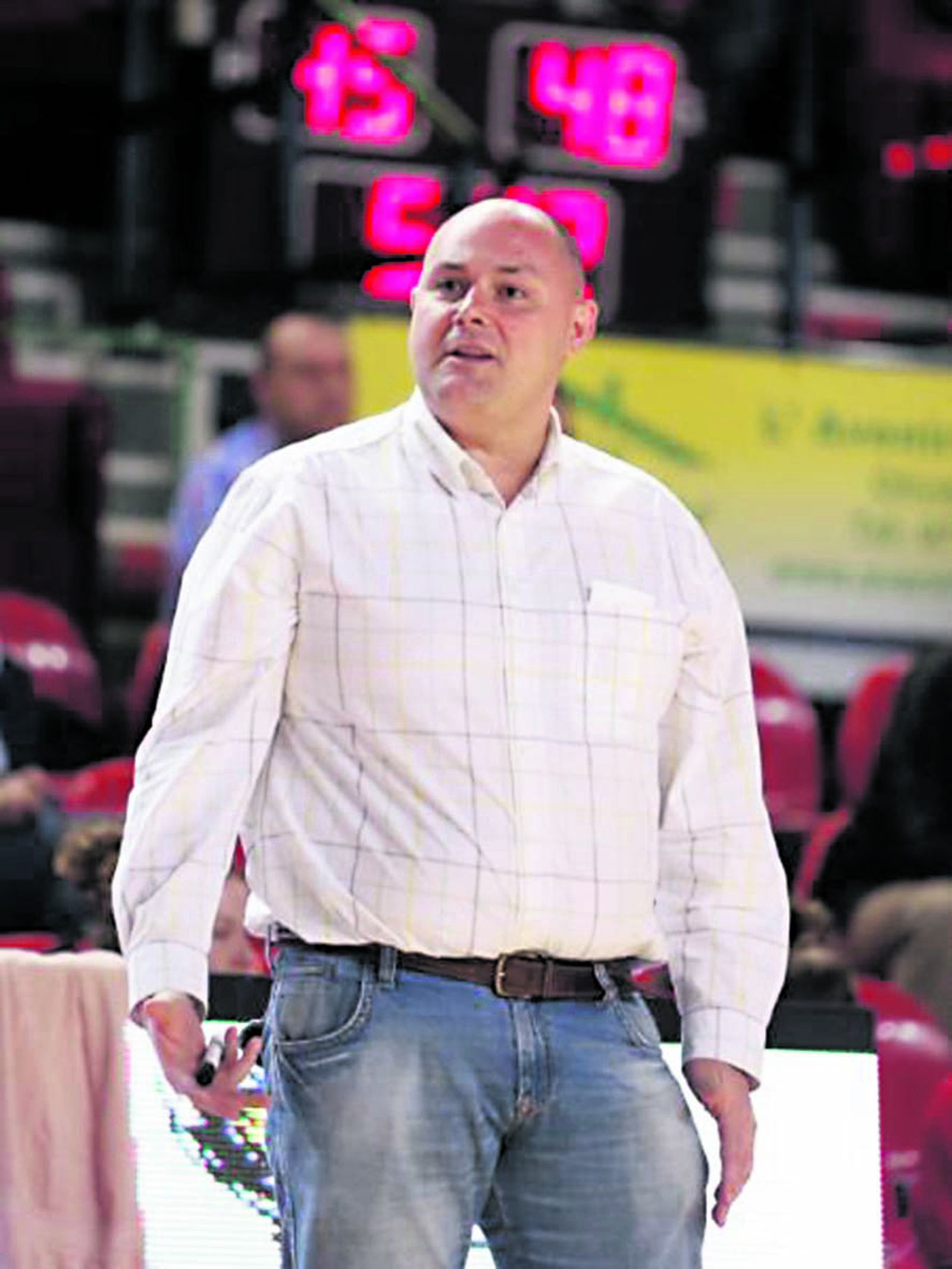 Julián Martínez, durante un partido en el Belfius Namur.