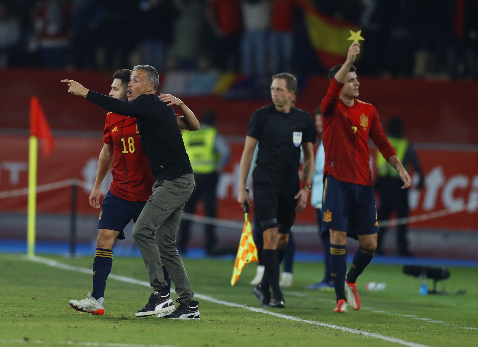 Las imágenes del España-Suecia