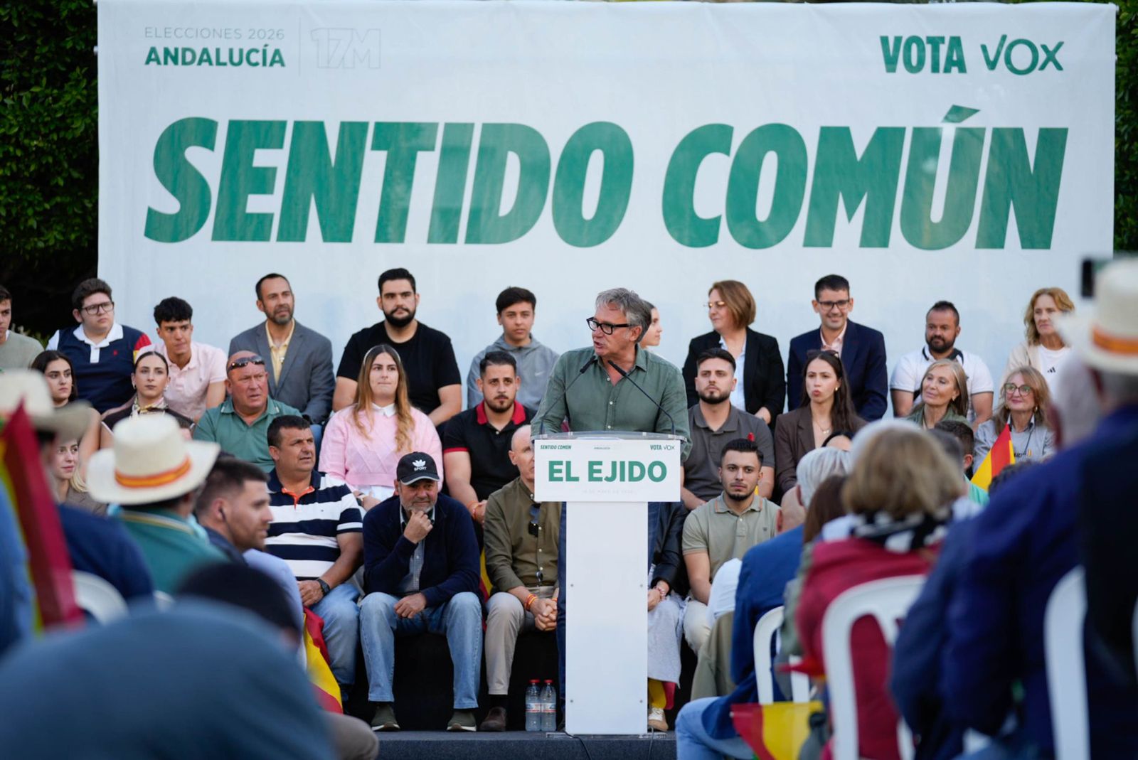 Las imágenes del acto público de Vox con Santiago Abascal en El Ejido
