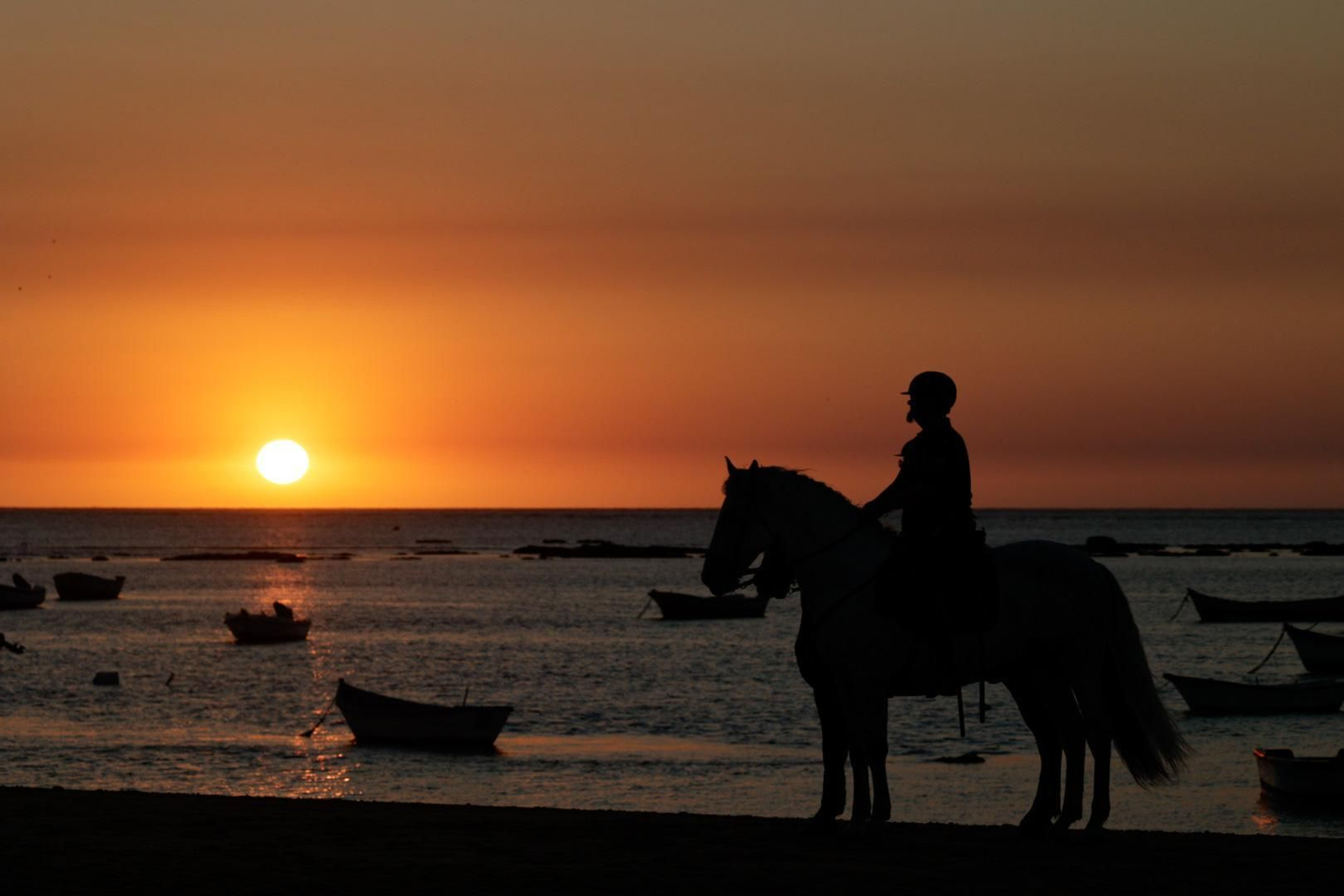 Imagen de la segunda jornada del ciclo final de las Carreras de Caballos de Sanlúcar 2025