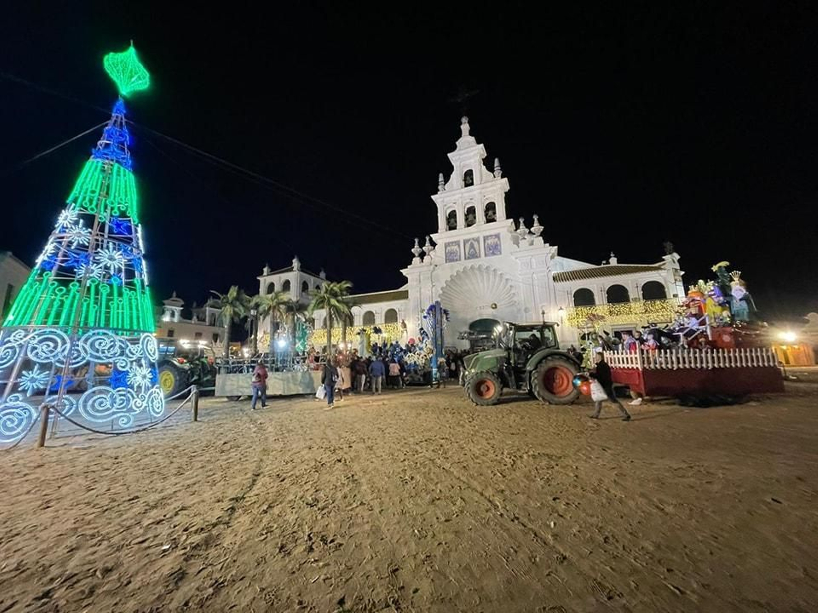 Cabalgata de Reyes Magos en El Rocío. Cabalgata de Reyes Magos en El Rocío.