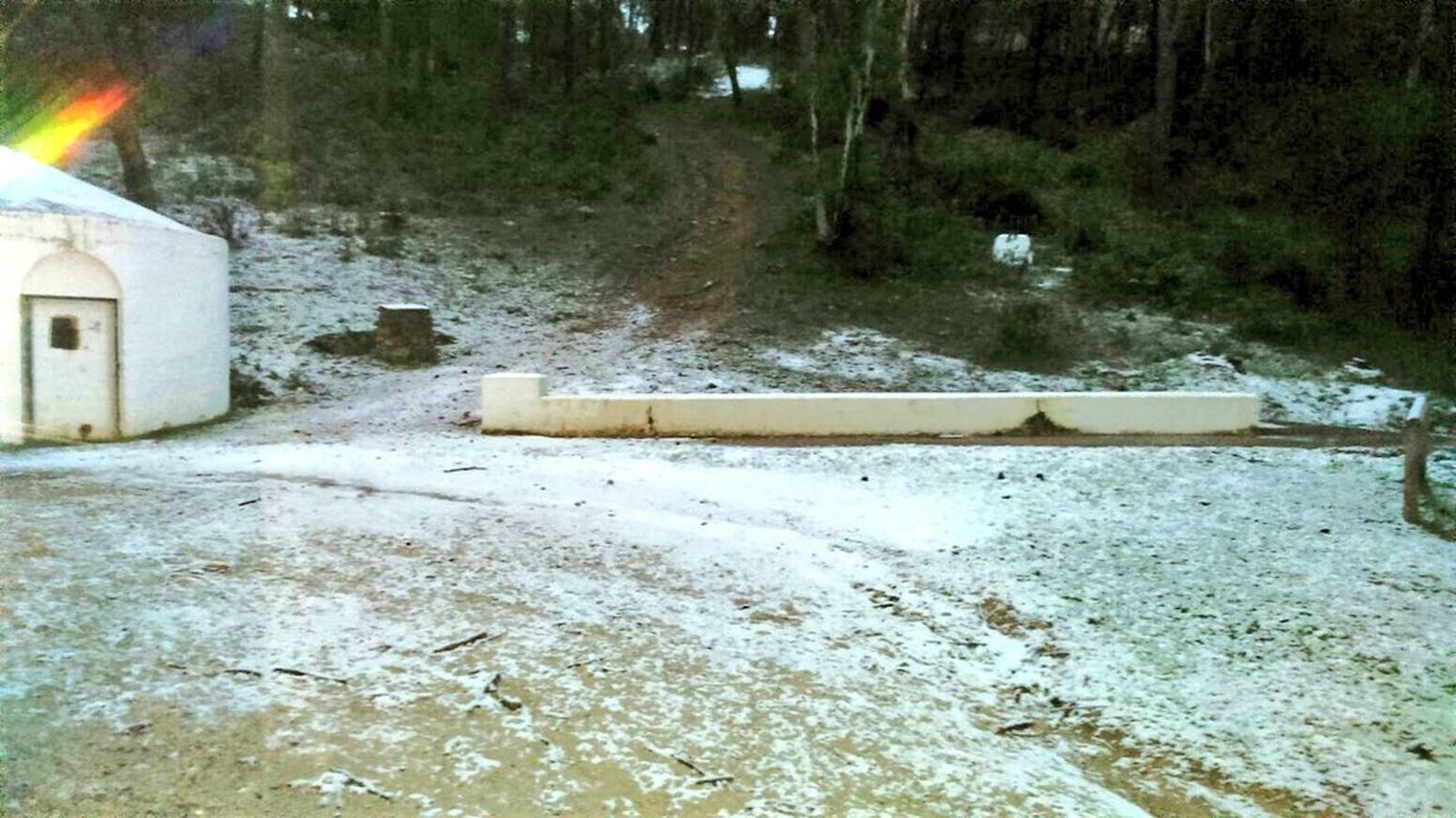 Nieva en las sierras de Sevilla