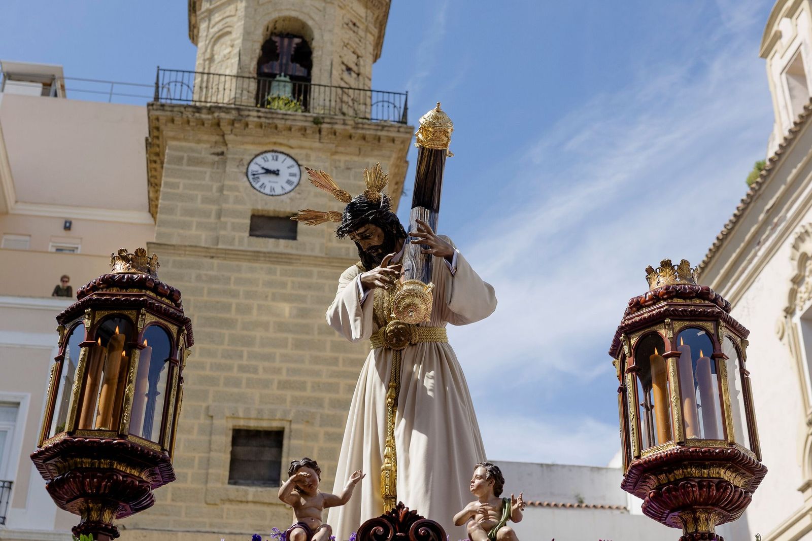 El Nazareno del Amor en la plaza de San Francisco el Lunes Santo de 2025.