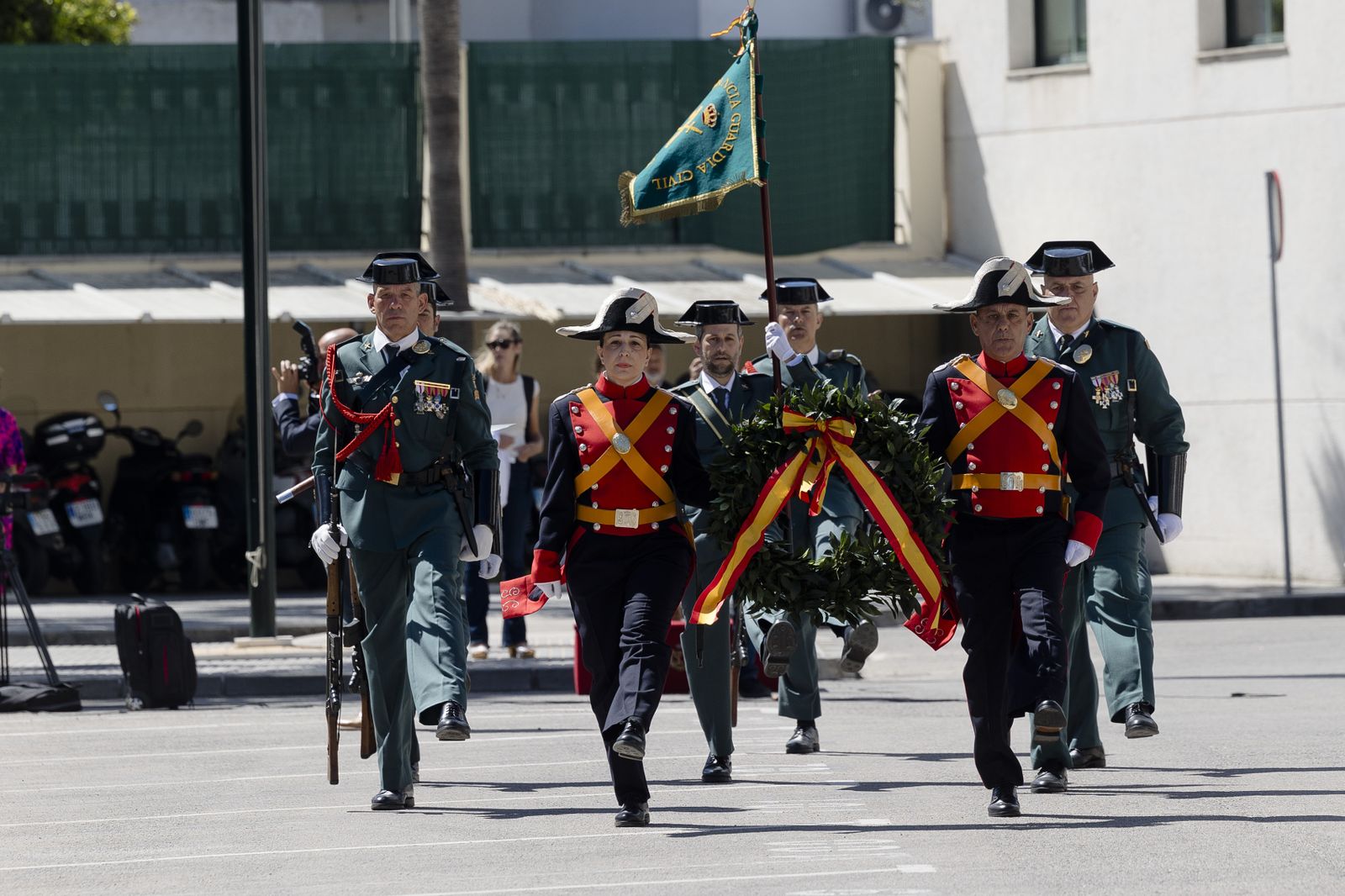 Toma de posesión del coronel Luis Martín Velasco como jefe de la Comandancia de la Guardia Civil  de Cádiz