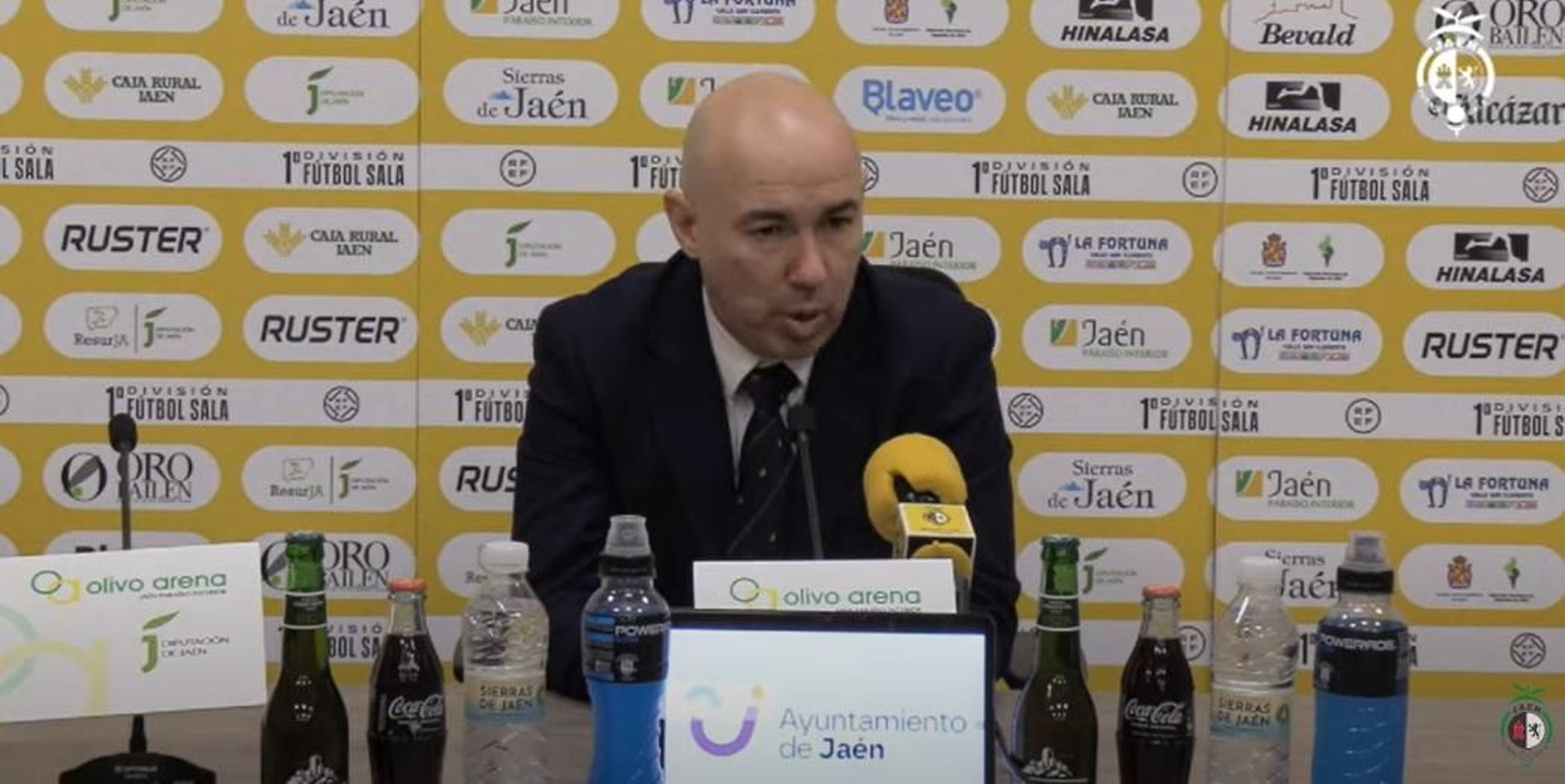 Dani Rodríguez, en la rueda de prensa post-partido tras el triunfo ante el Viña Albali Valdepeñas.